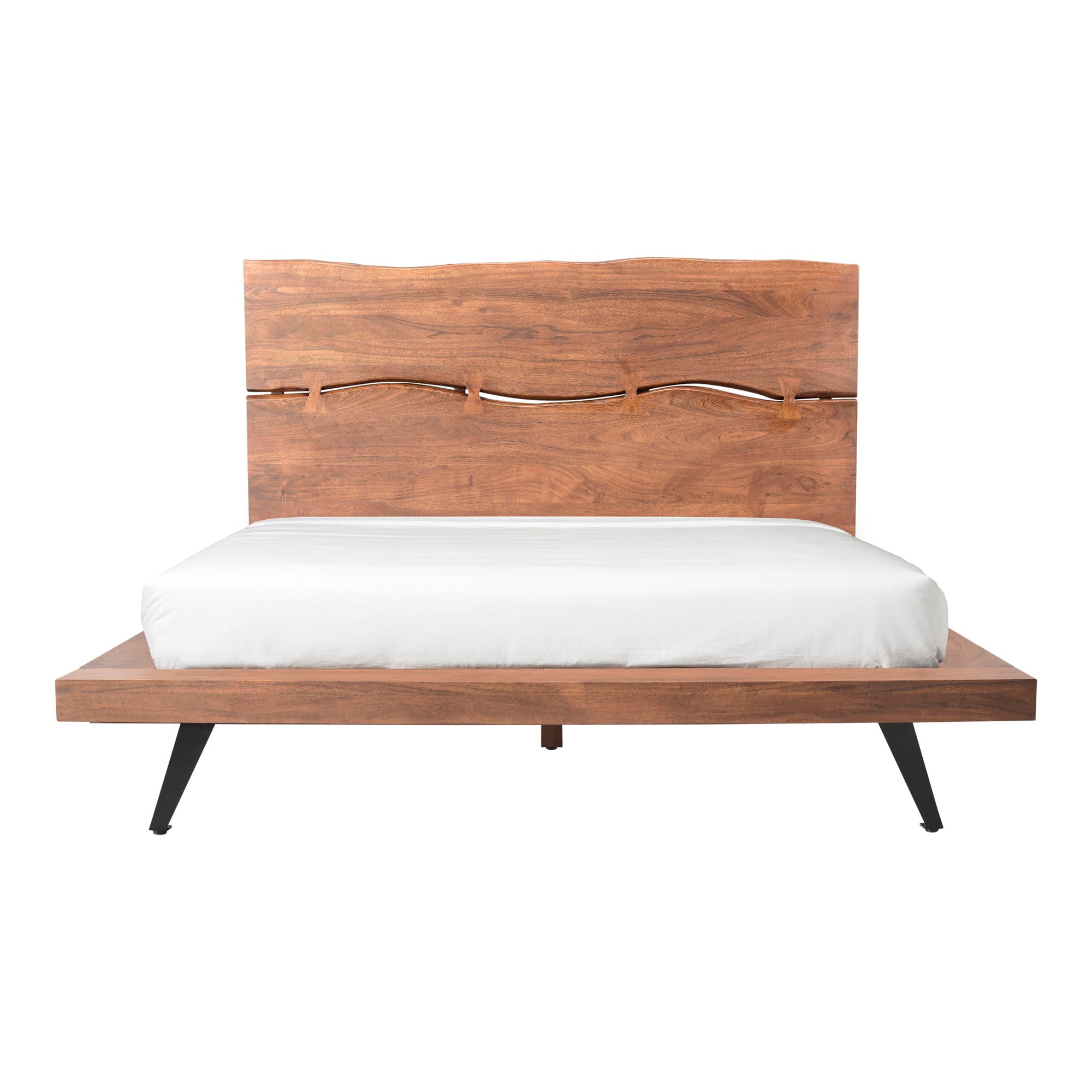 Madagascar - Queen Platform Bed - Light Brown