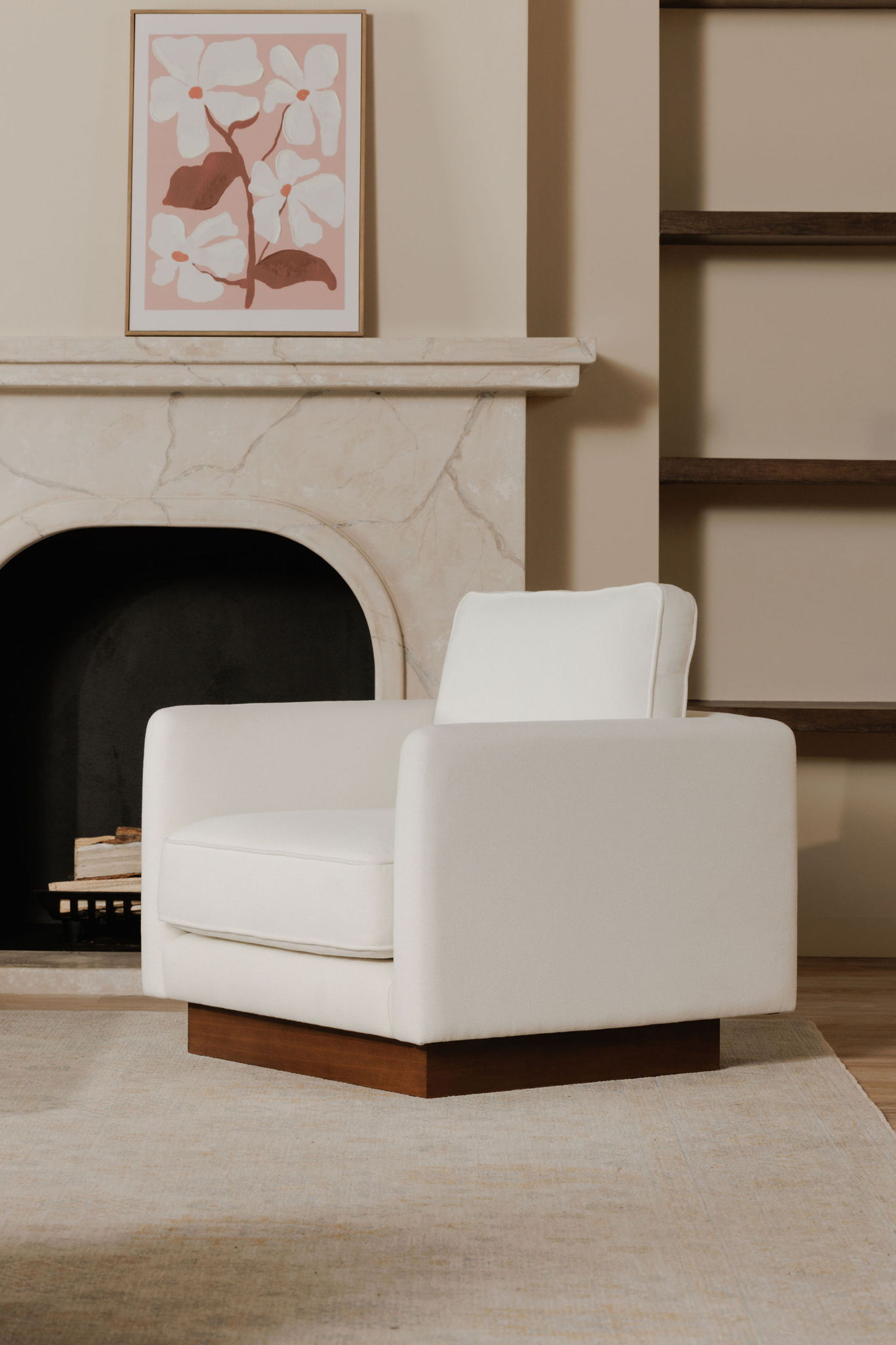 Vernon - Accent Chair - White