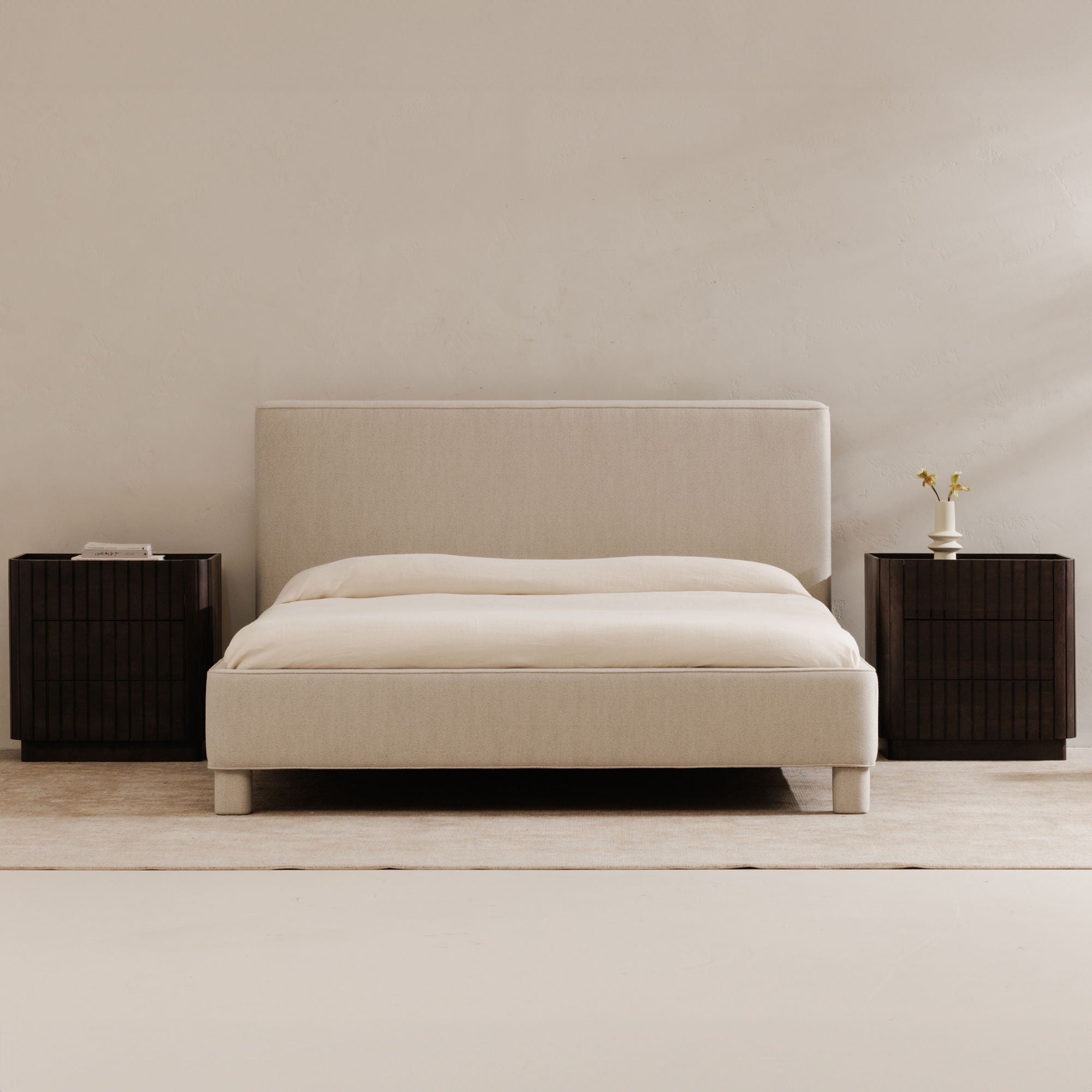 Ichigo - Queen Bed - Light Gray