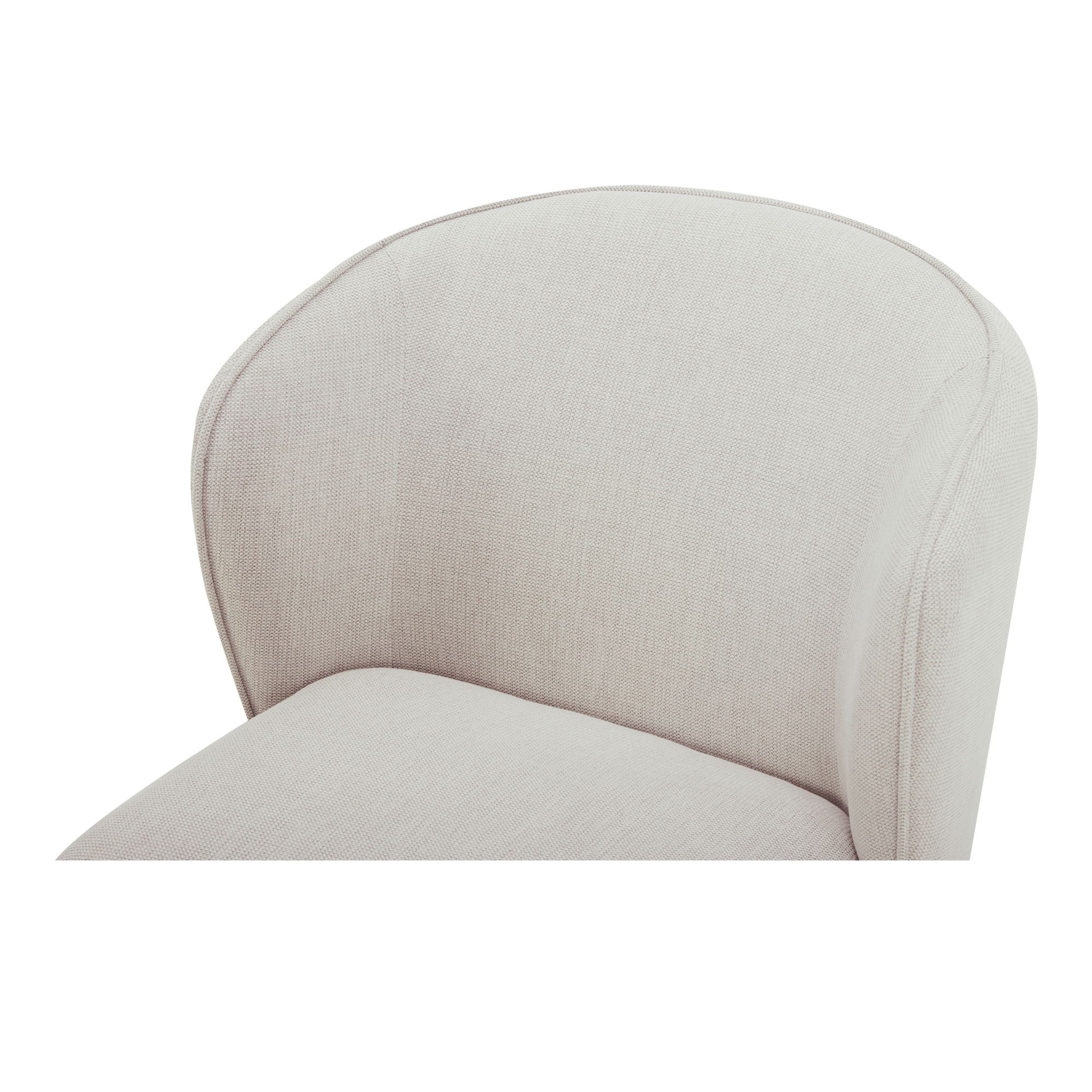 Larson - Rolling Dining Chair Performance Fabric - Helio Oyster