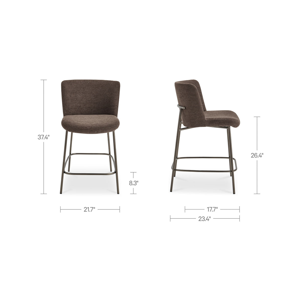 Early - Counter Stool - Dark Brown