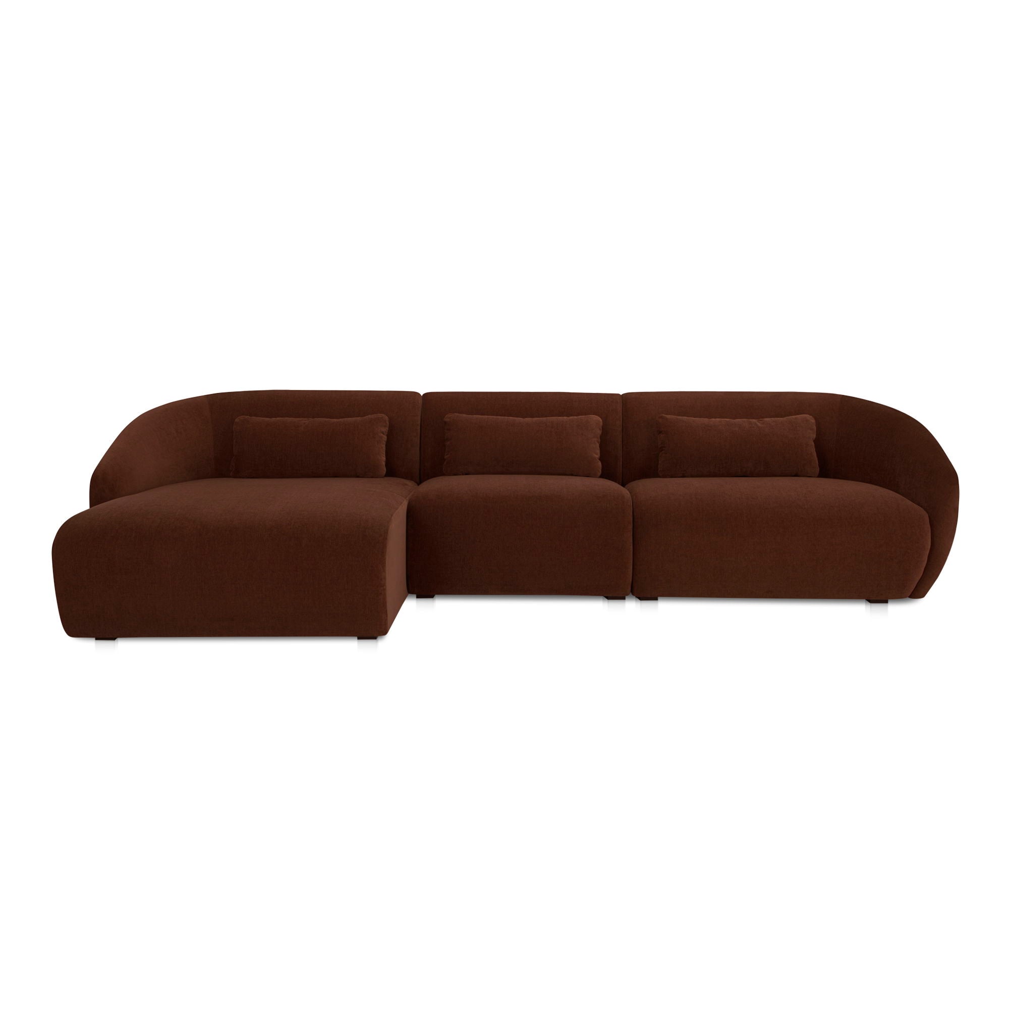 Amelia - Lounge Modular Left Sectional - Chestnut