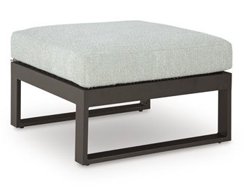 Beachloft - Black / Gray - Ottoman With Cushion