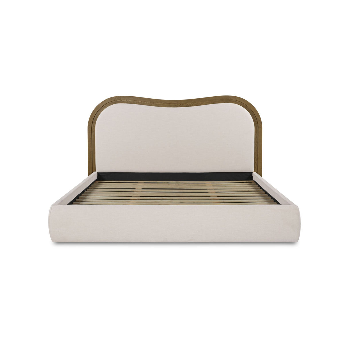 Camilla - Queen Bed - Oat / White / Beige