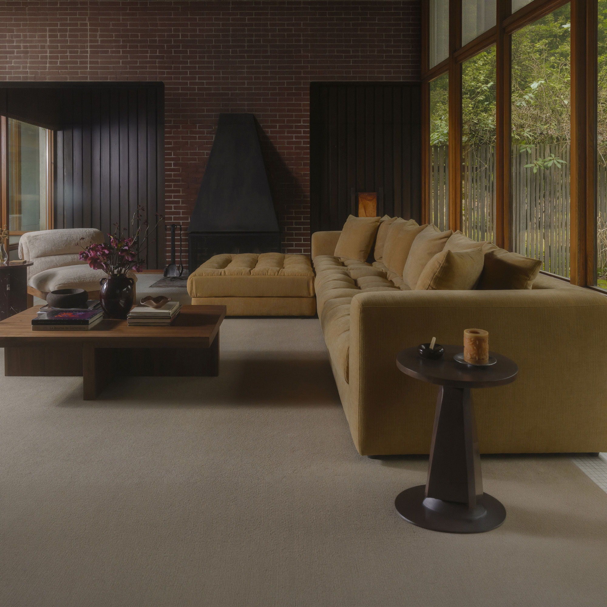 Davie - Left Arm Facing Chair - GoldenYellow