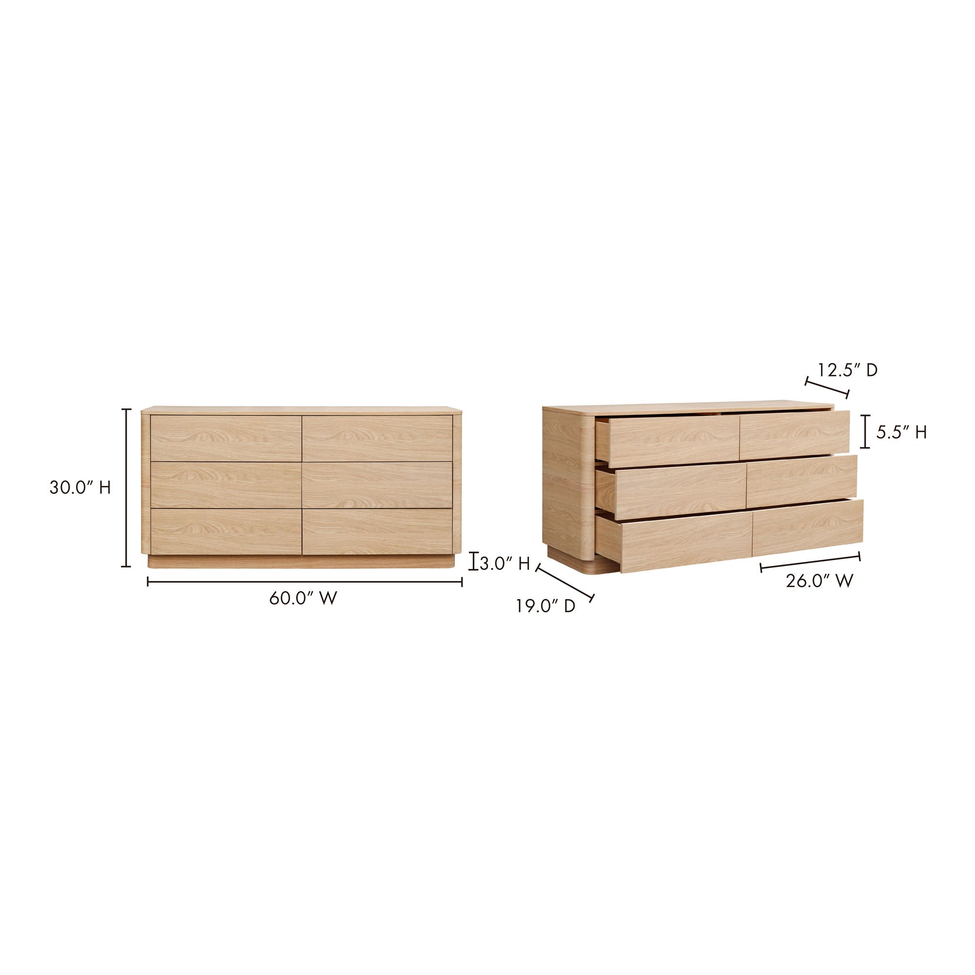 Round Off - Dresser - Beige