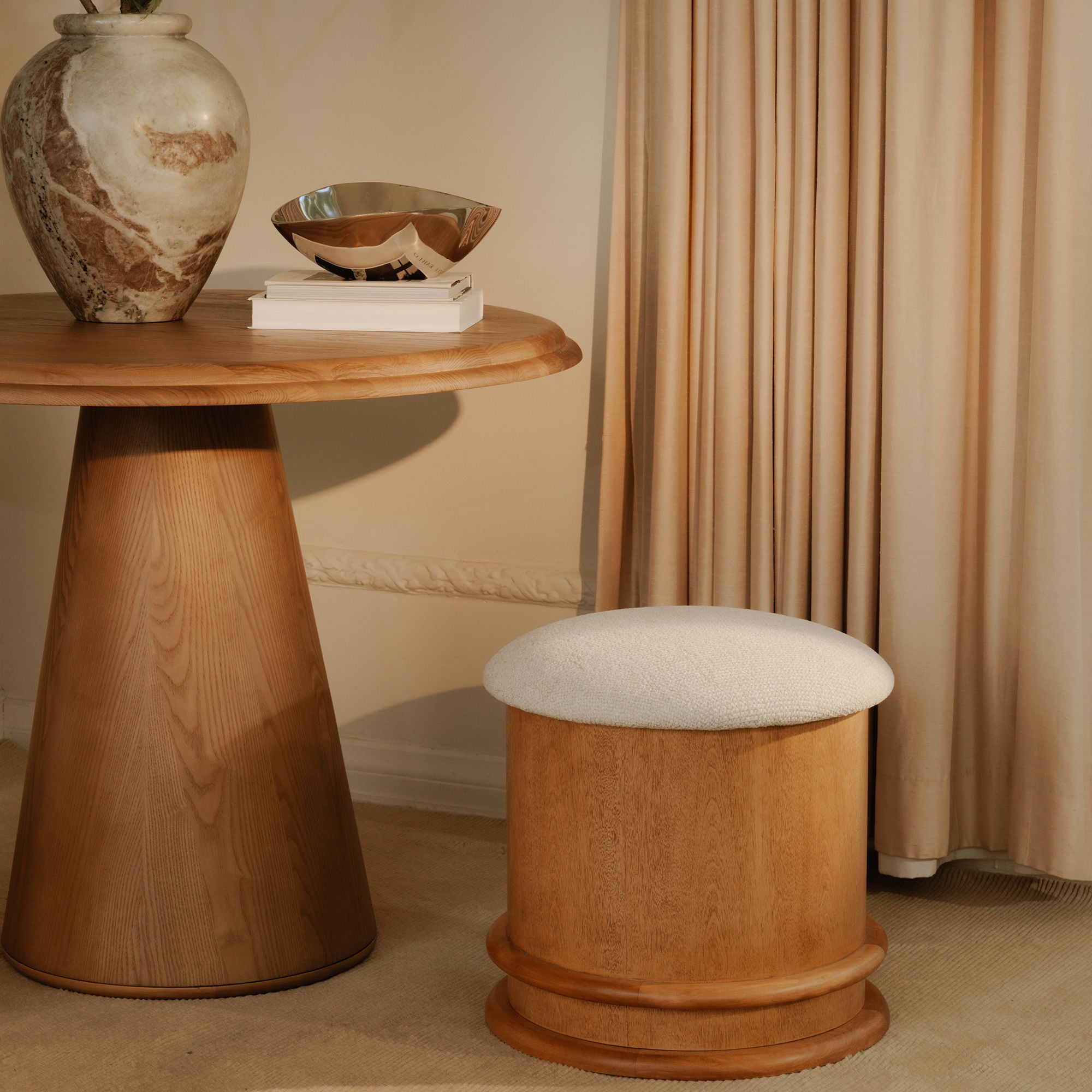 Piccolo - Storage Stool - Flecked Oatmeal