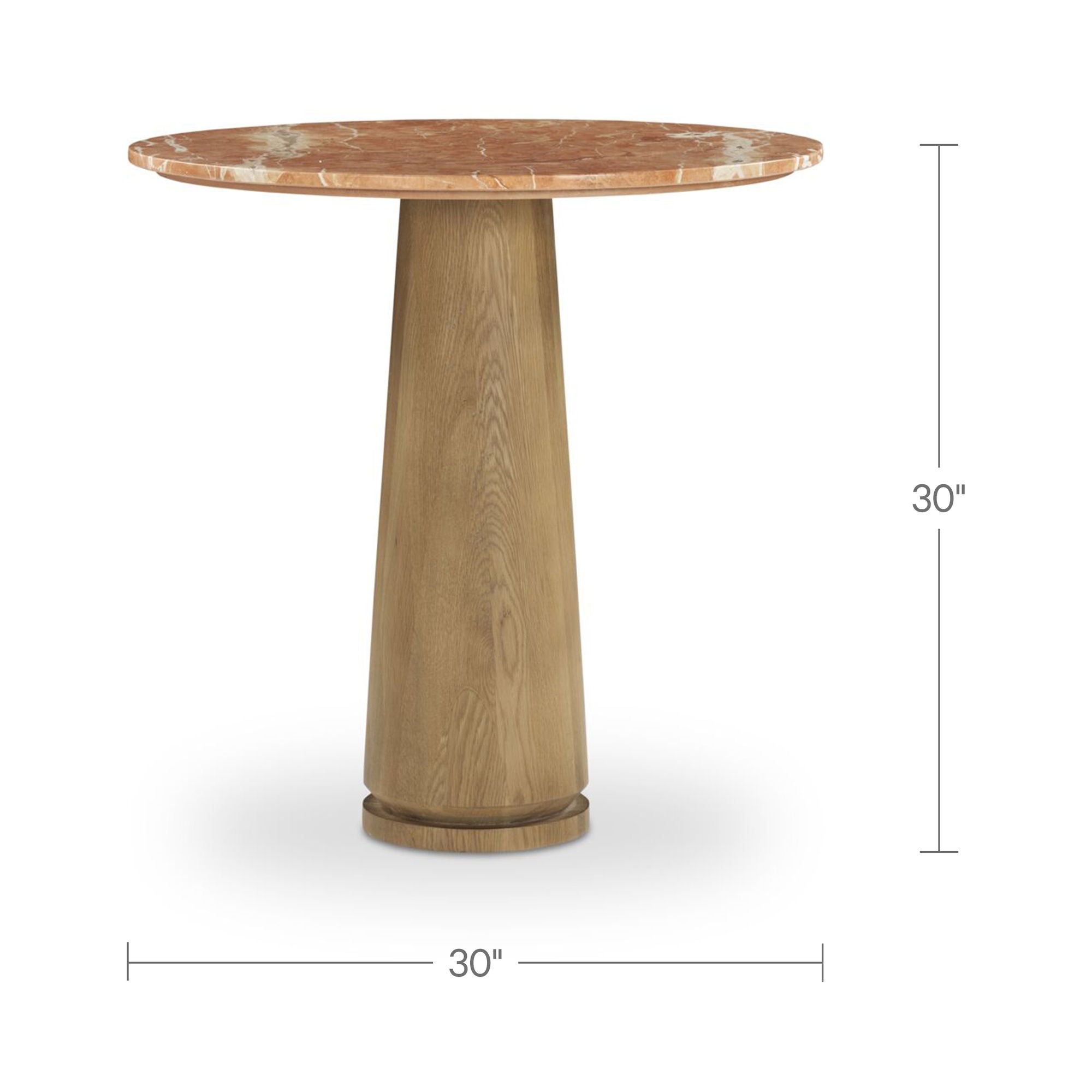 Sage - Cafe Table - Alicante Red