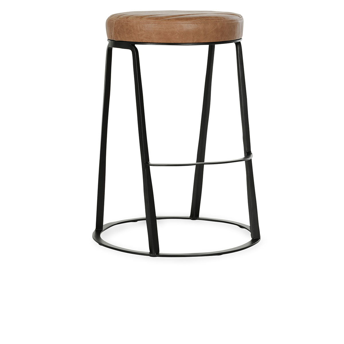 Sawyer - Leather Counter Stool - Chestnut Brown