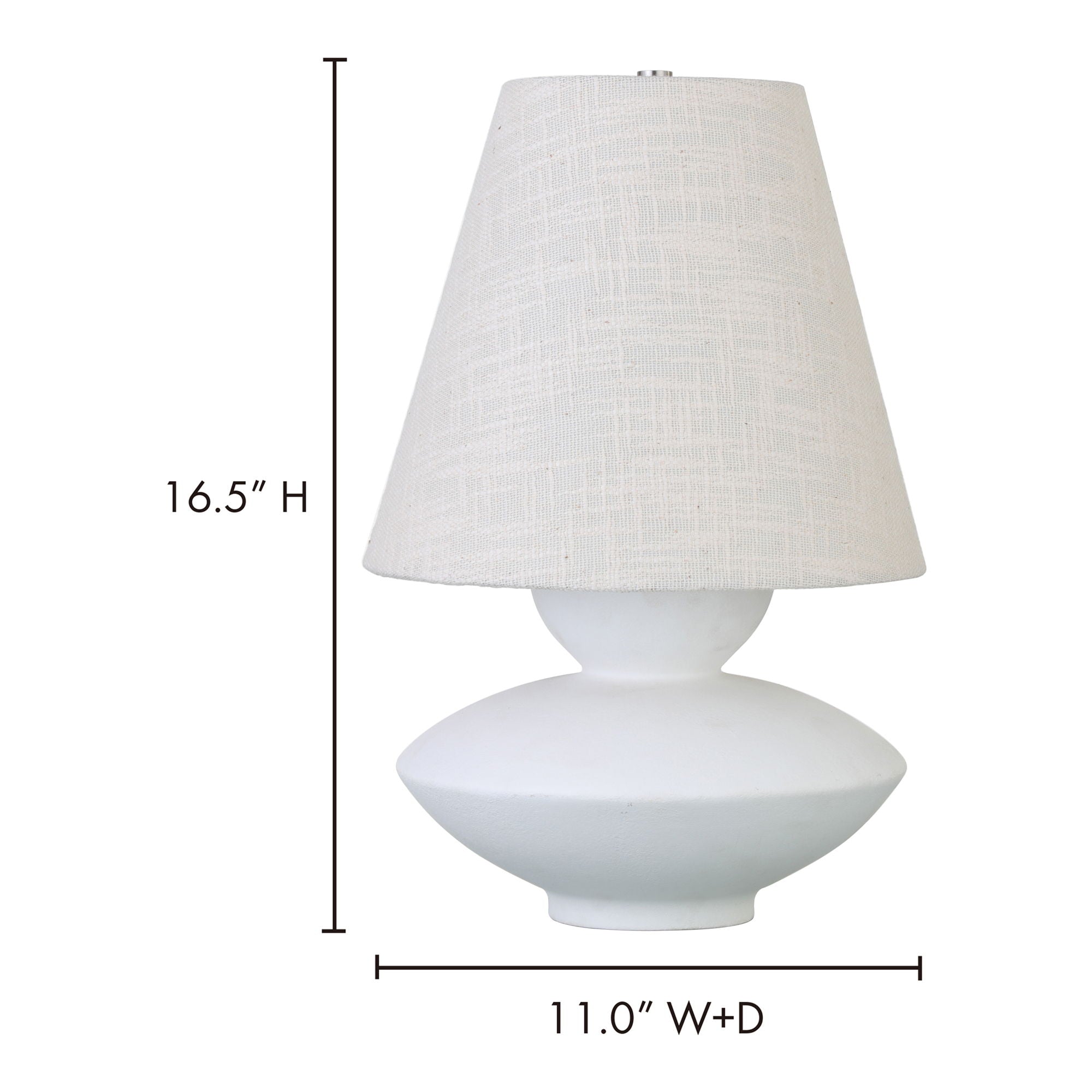 Dell - Table Lamp - White
