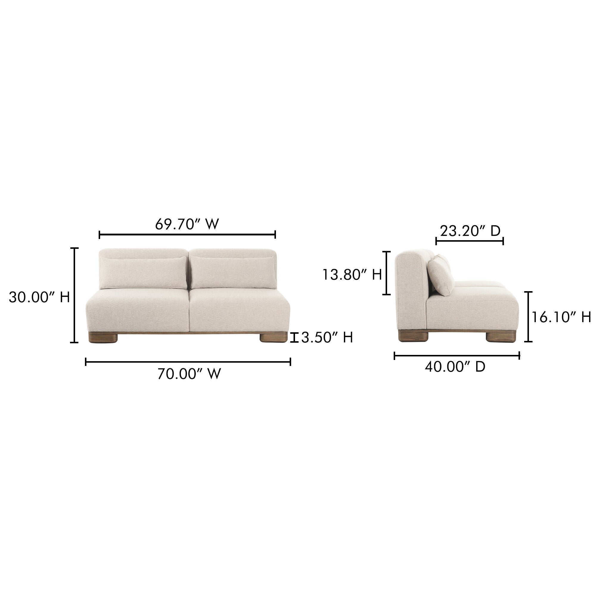 June - Sofa - Oatmeal