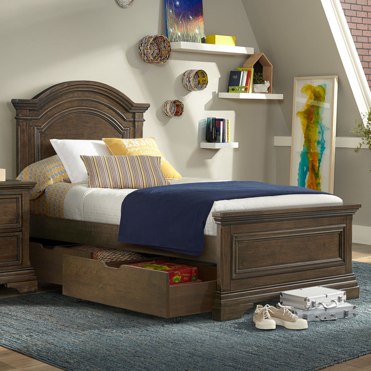 Olivia - Storage Drawers (Set of 2) - Rosewood