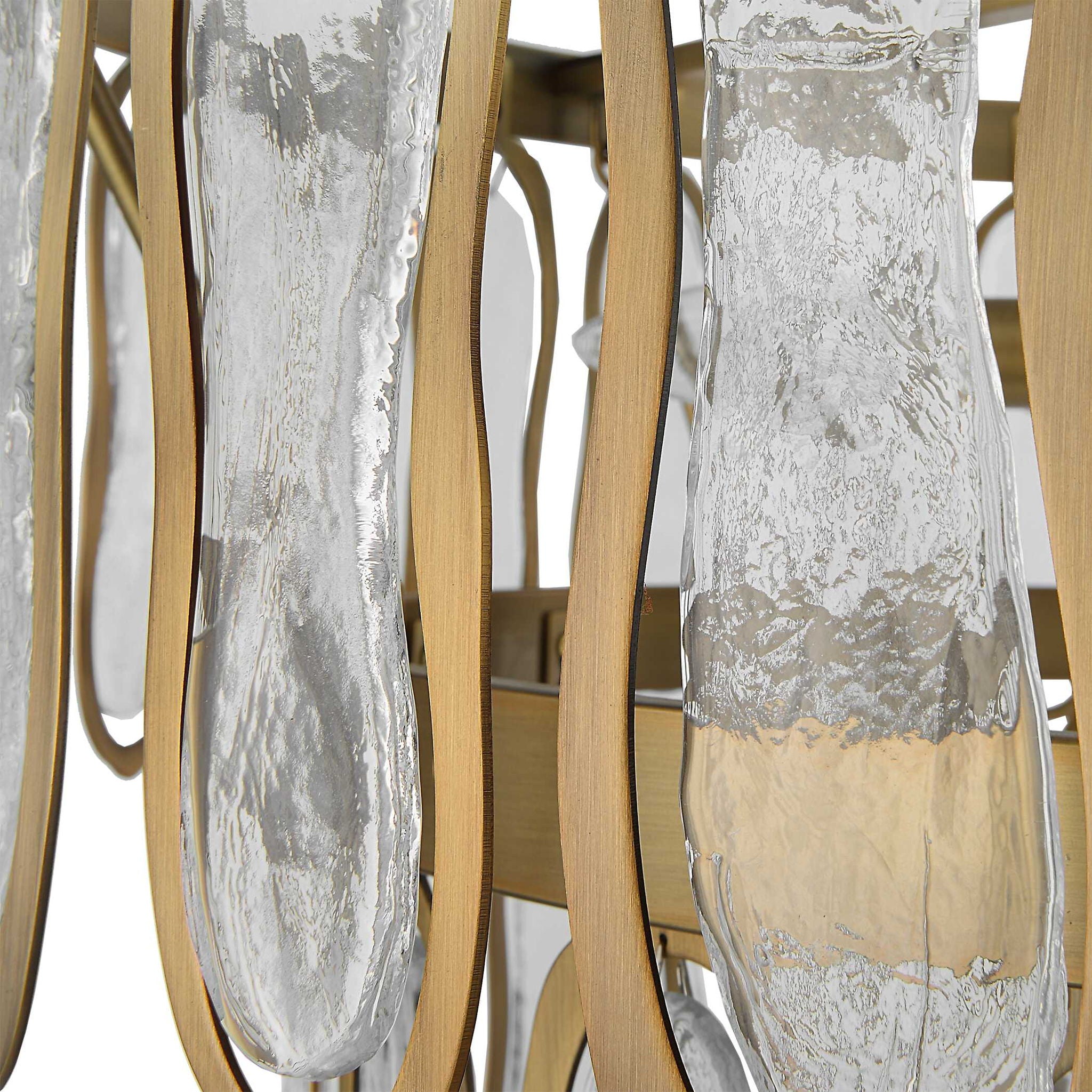 Aurelie - 9 Light Round Pendant - Brass