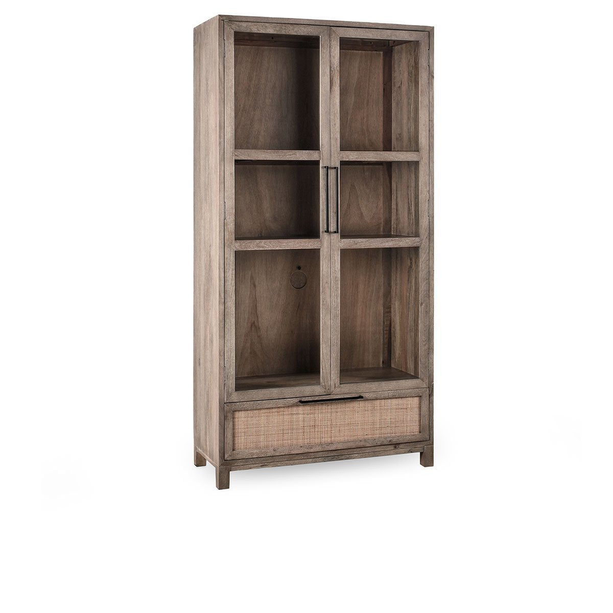 Jensen - 2 Door 1 Drawer Tall Cabinet - Taupe