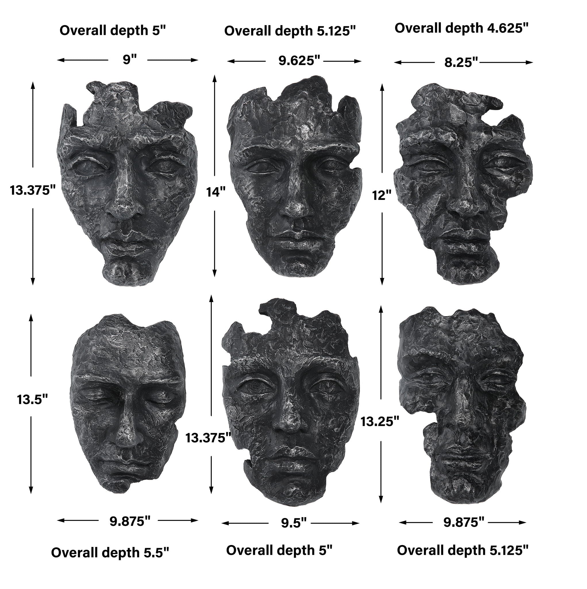 Self-Portrait - Mask Wall Decor (Set of 6)