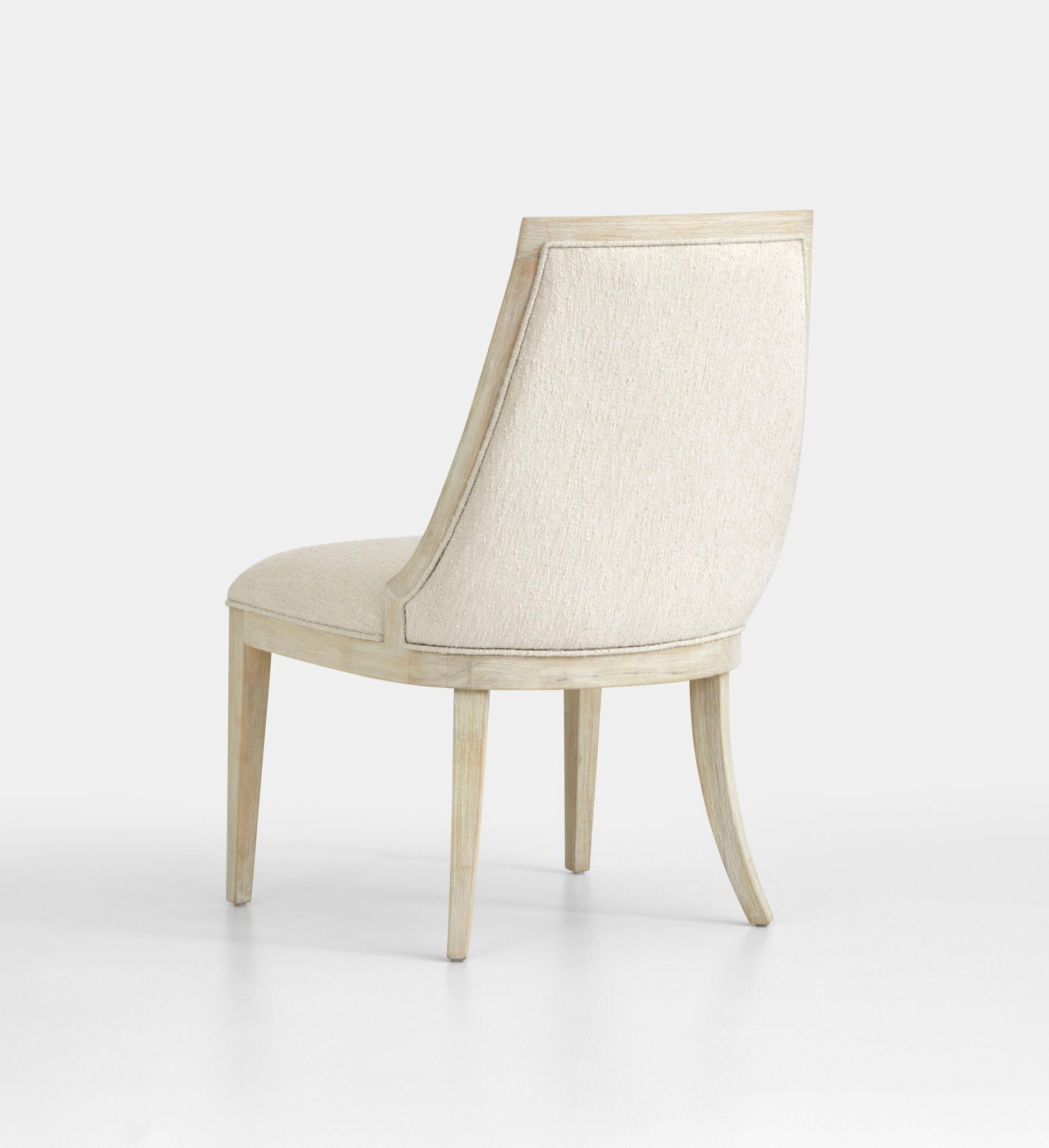 Herringbone Ridge - Upholstered Host Chair (Set of 2) - Clara Natural
