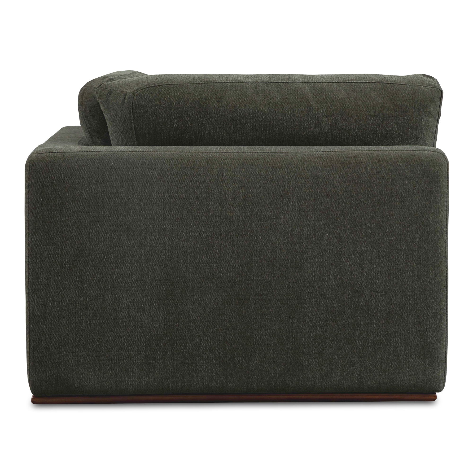 Rue - Corner Chair - Deep Green