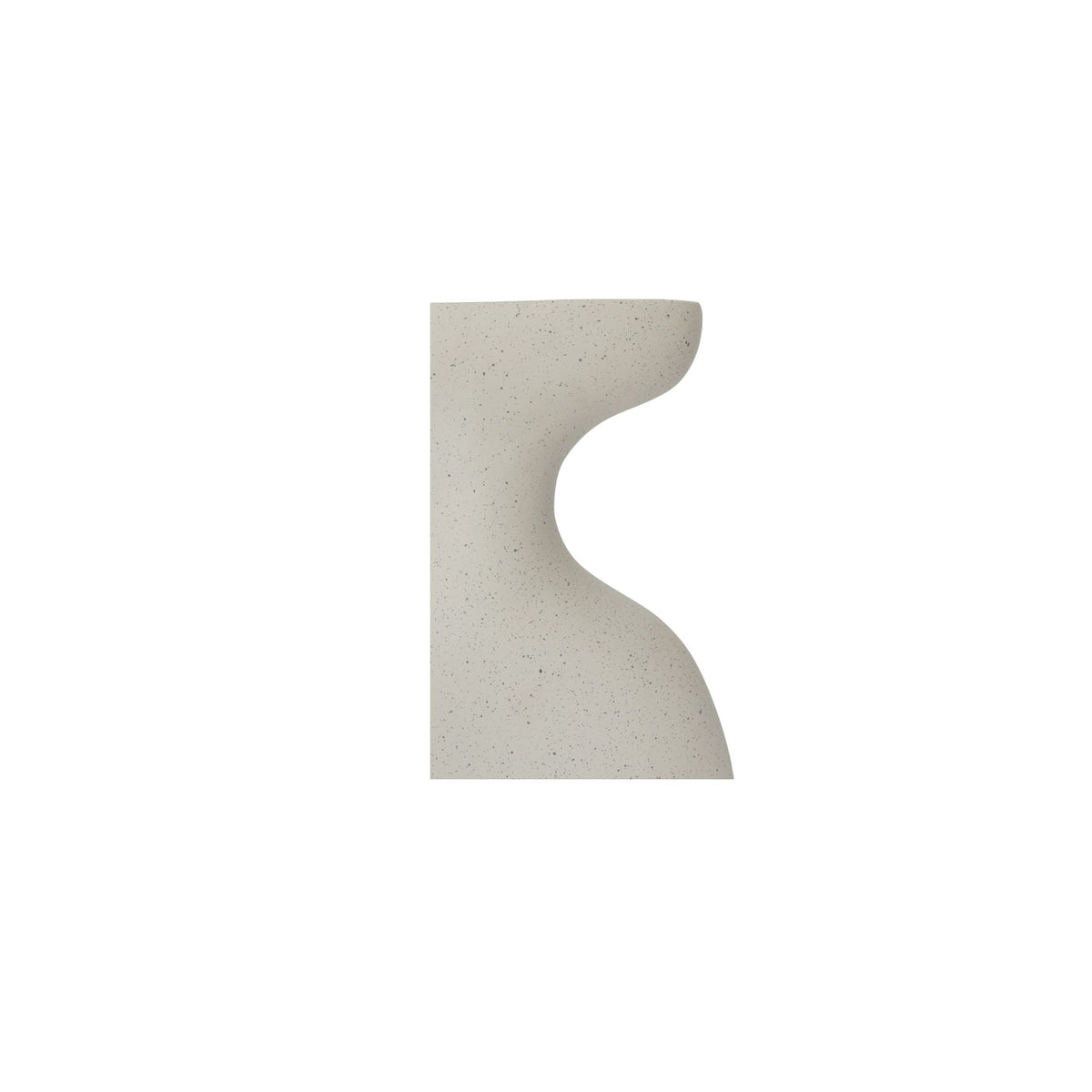 Vila - 13" Sculptural Vessel - Cream / White