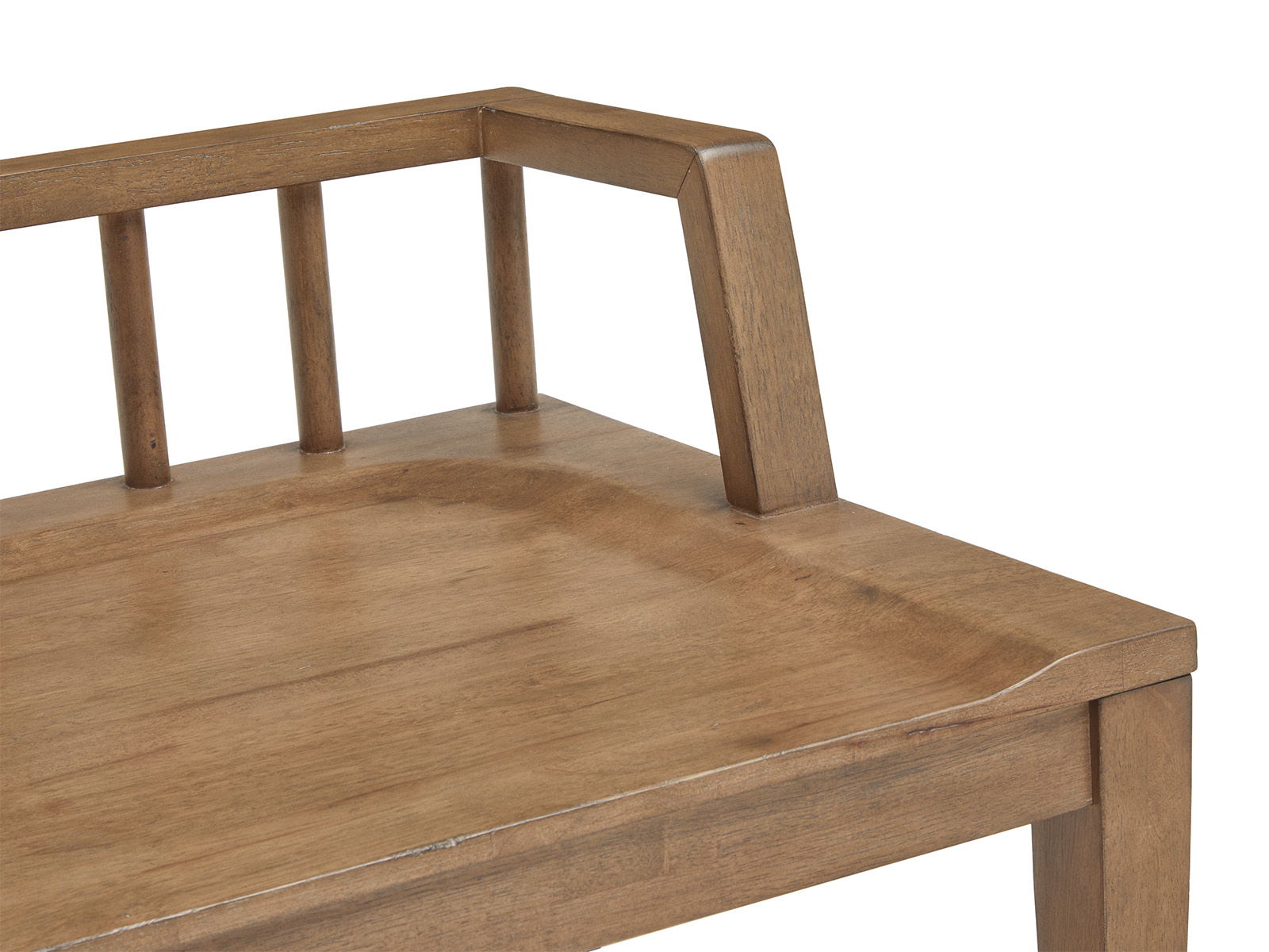 Lindon - Arm Bench With Low Back - Light Brown