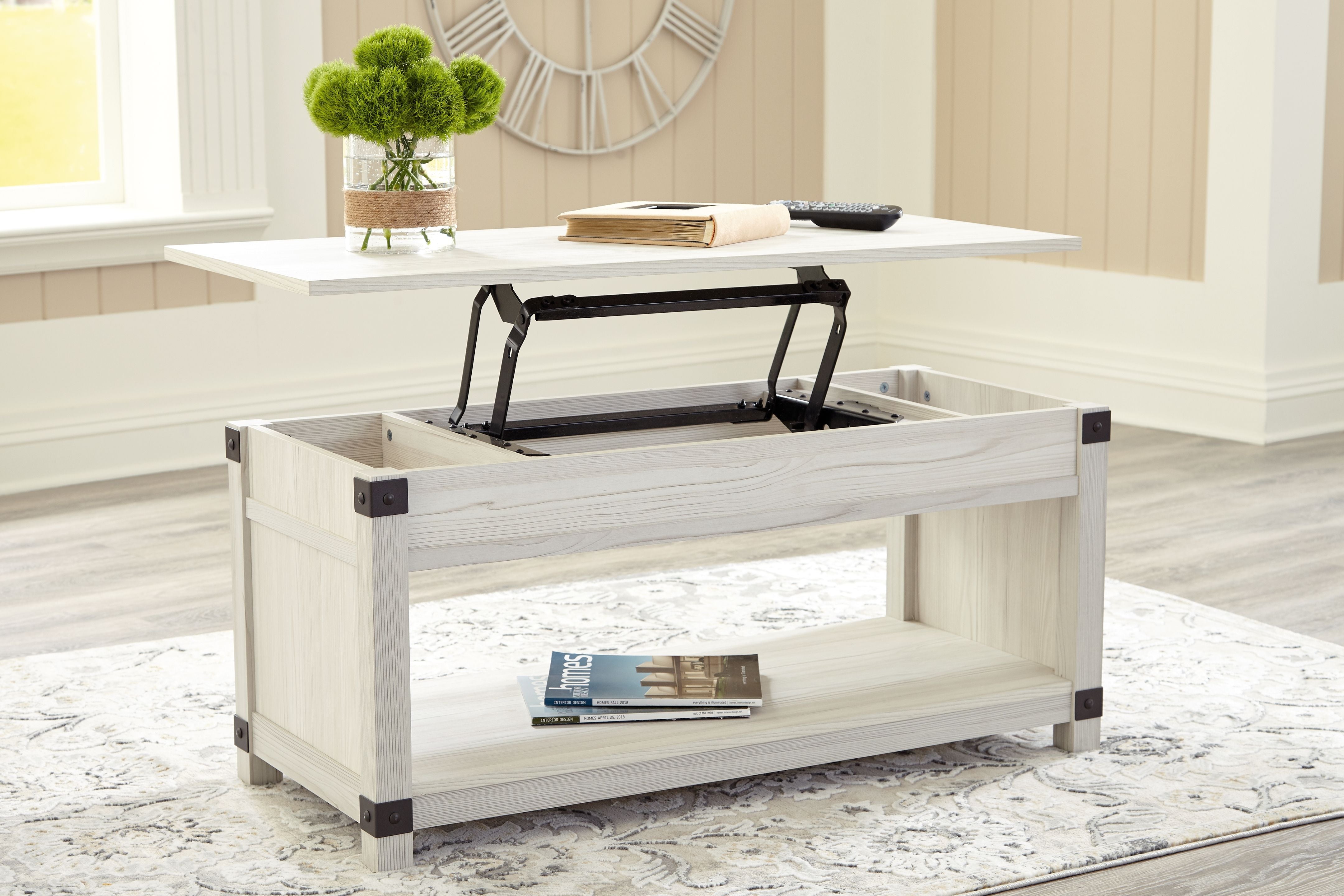 Bayflynn - Whitewash - 3 Pc. - Coffee Table, 2 End Tables