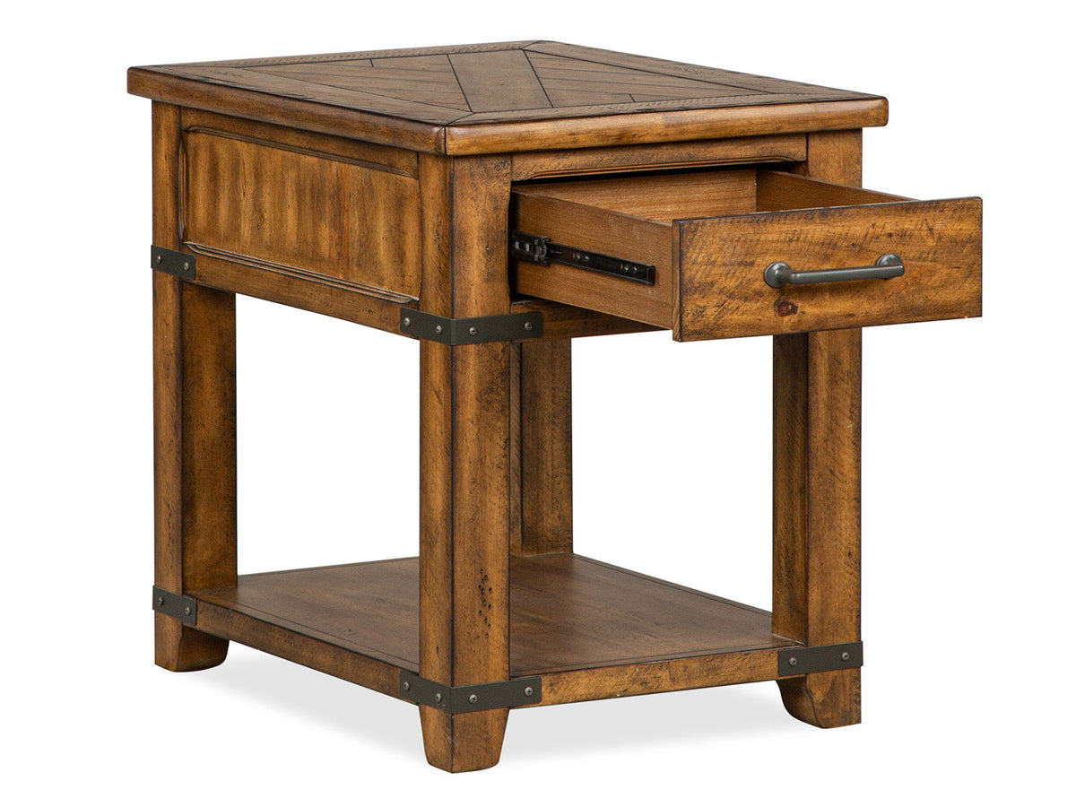 Chesterfield - Rectangular End Table - Farmhouse Timber