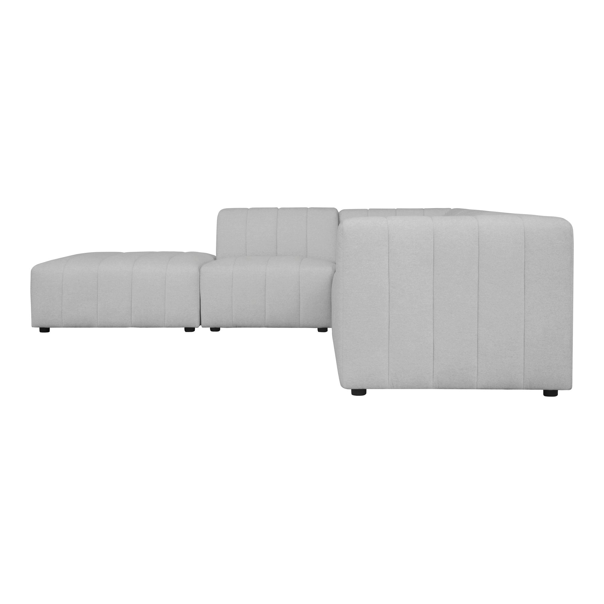 Lyric - Dream Modular Sectional Left Oatmeal - Pearl Silver