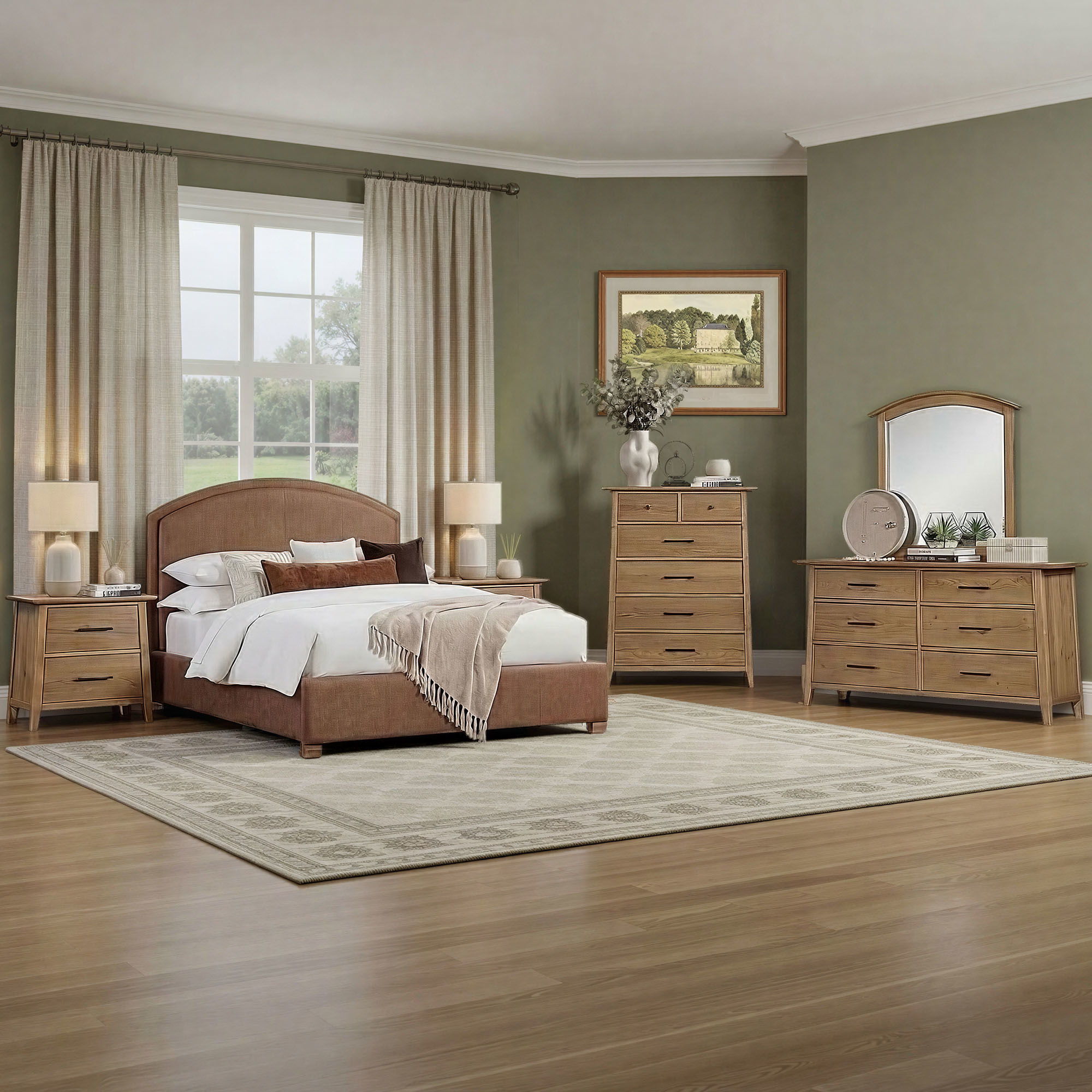 Jackson - Mirror - Golden Oak