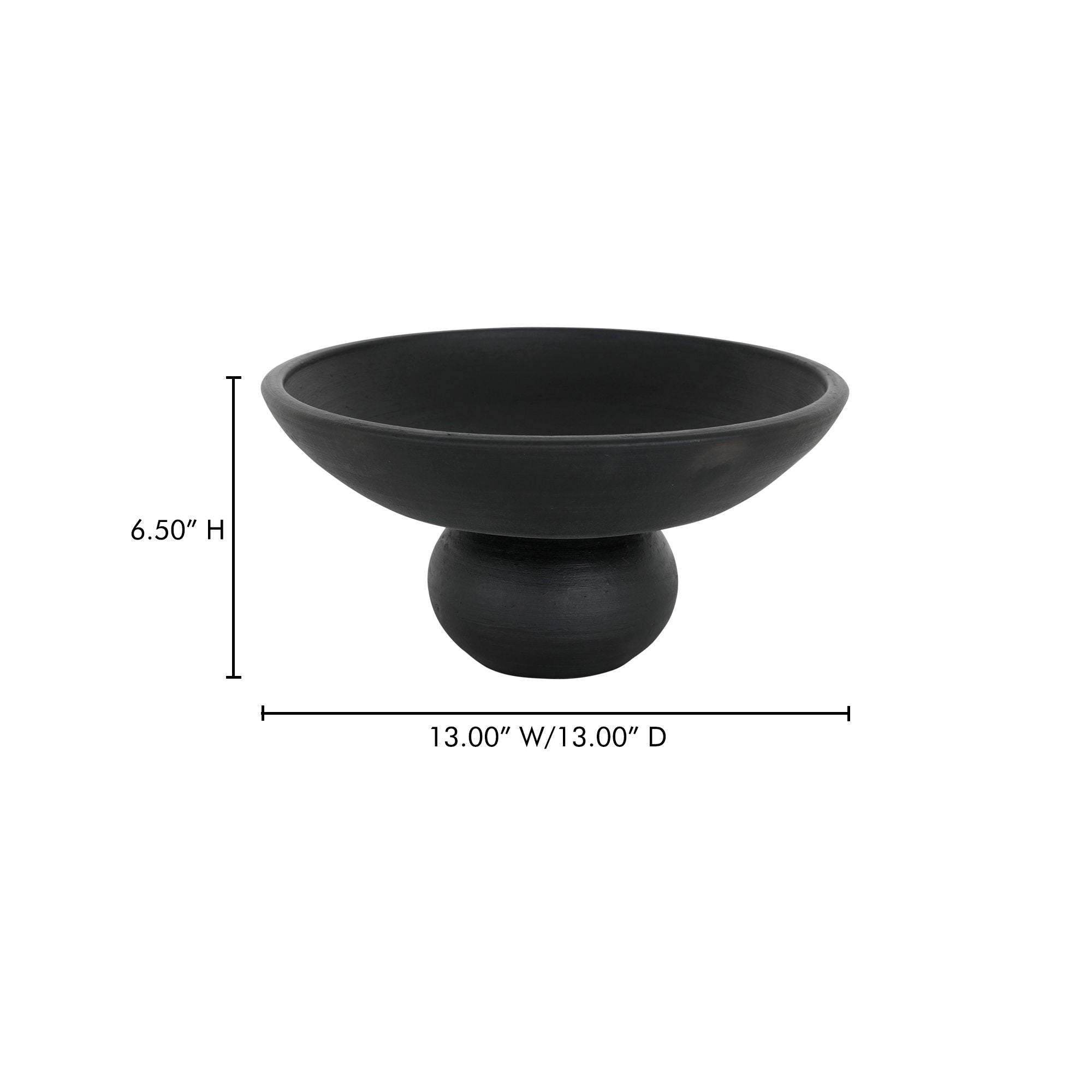 Asha - Decorative Bowl - Black Terracotta
