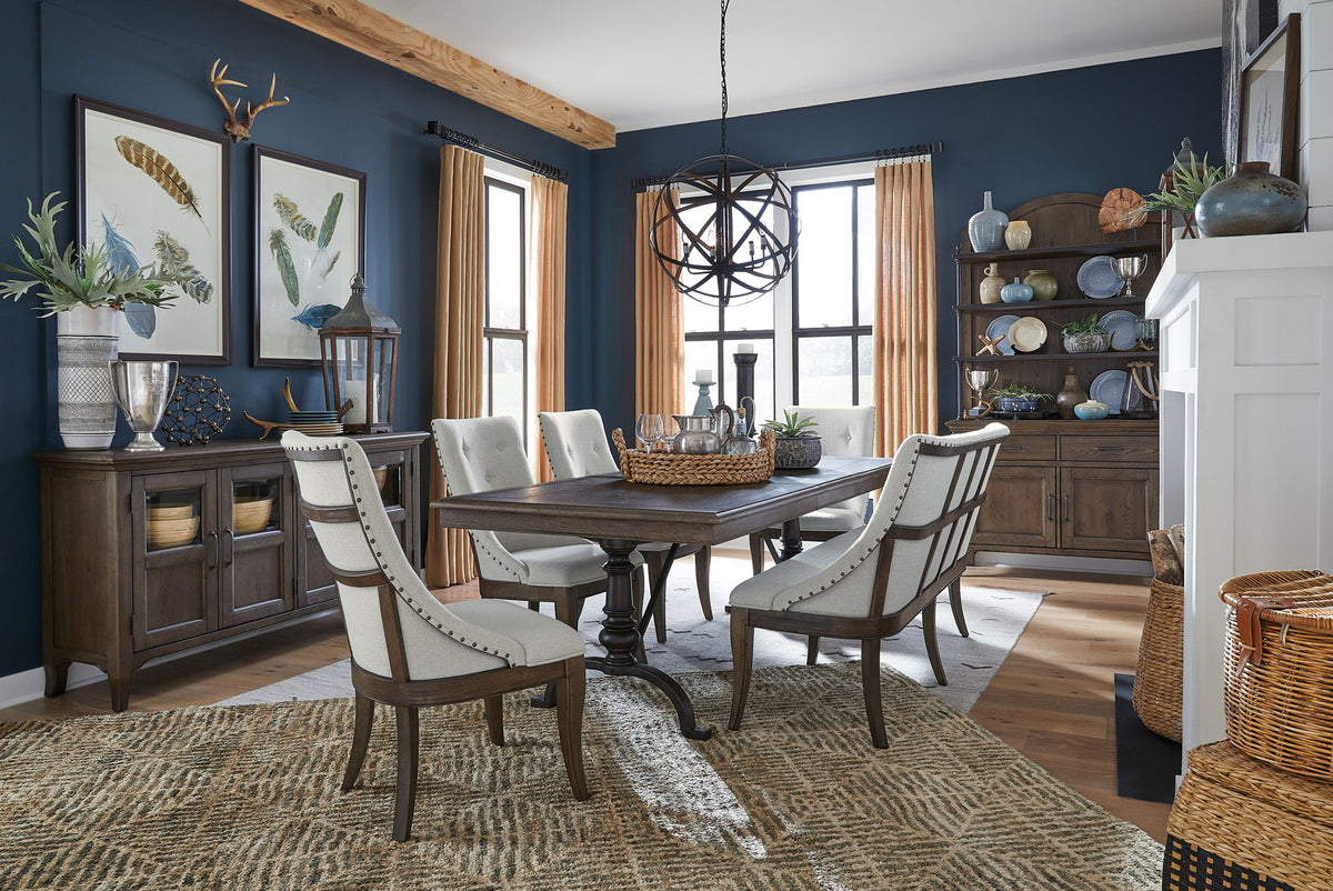 Roxbury Manor - Dining Arm Chair With Upholstered Seat and Back (Set of 2) - Homestead Brown