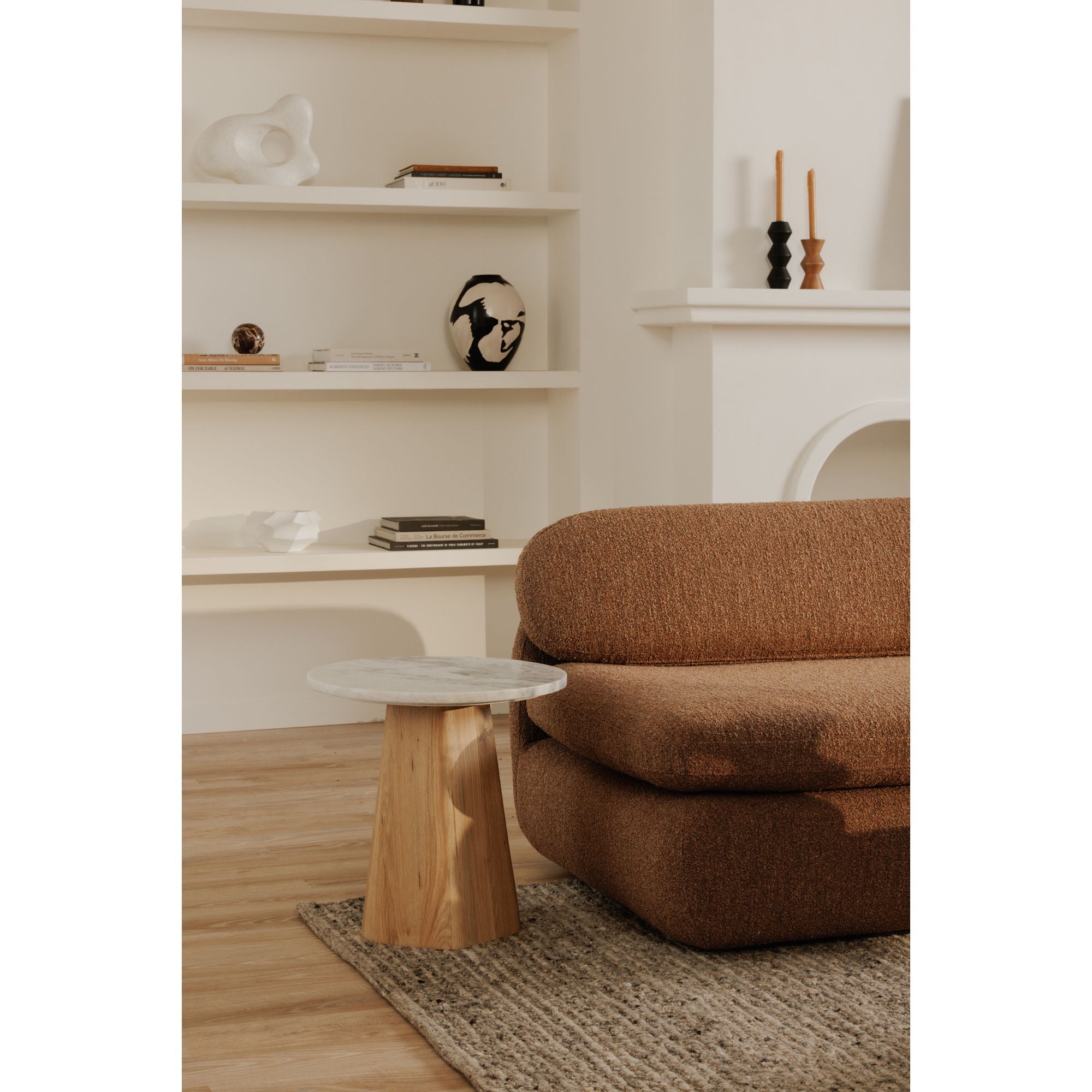Evelyn - Accent Table - White