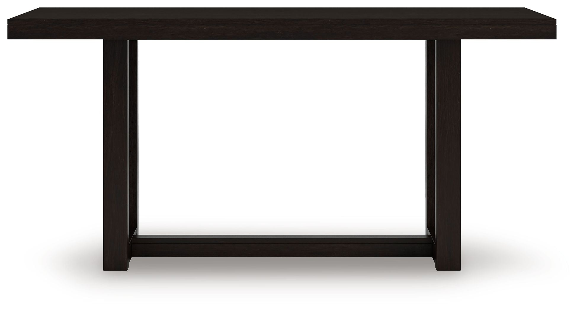 Neymorton - 5 Pc. - Rectangular Dining Room Counter Table, 4 Barstools - Dark Grayish Brown