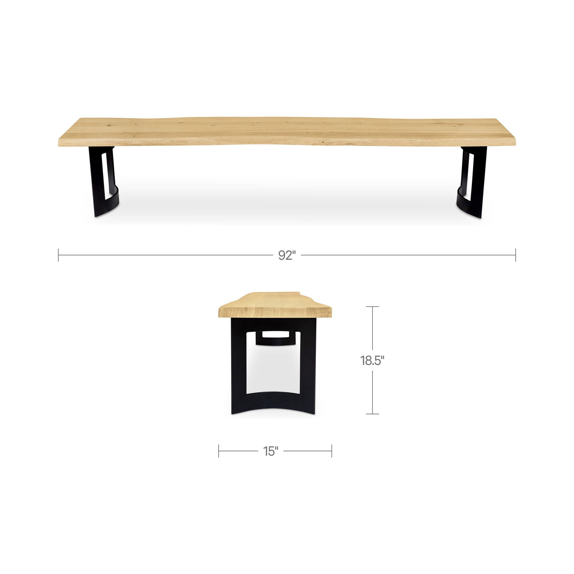 Bent - Bench Small - Oak / Natural