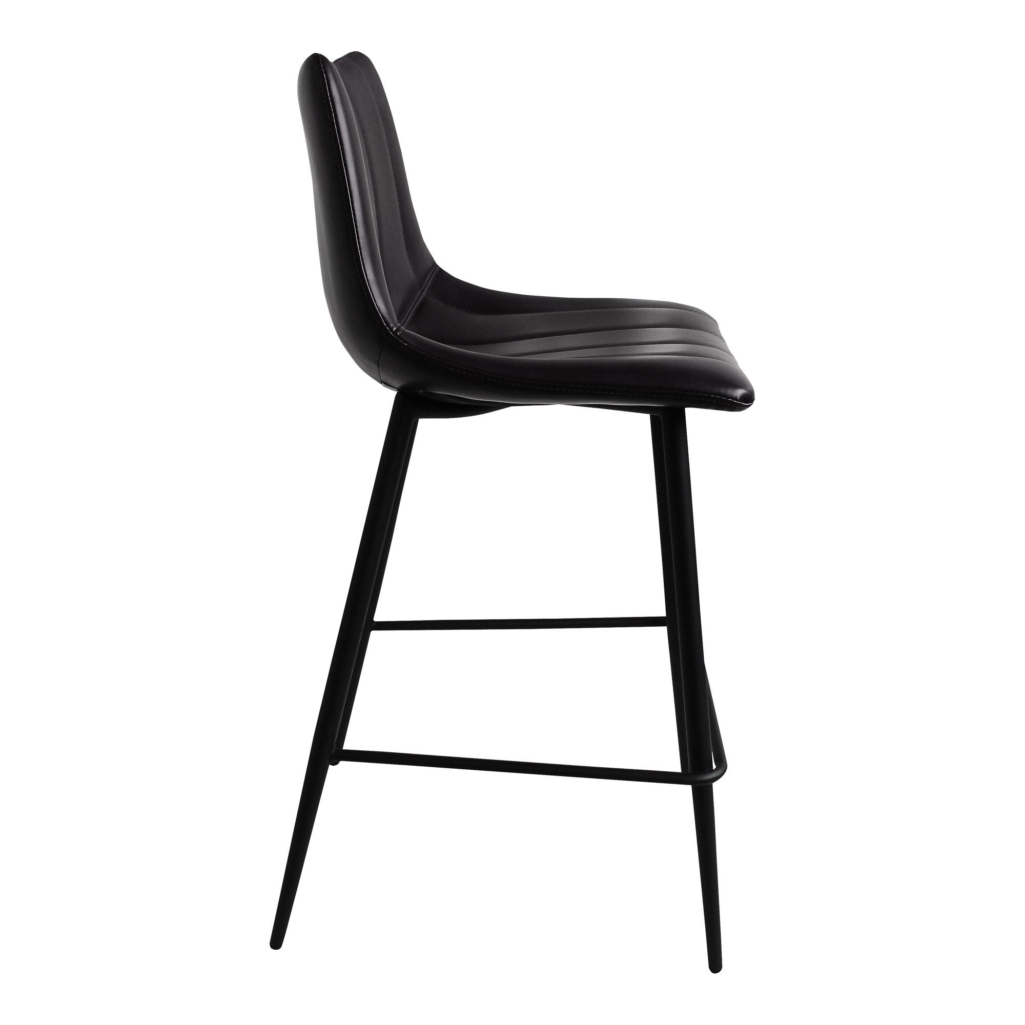 Alibi - Counter Stool (Set of 2) - Matte Black