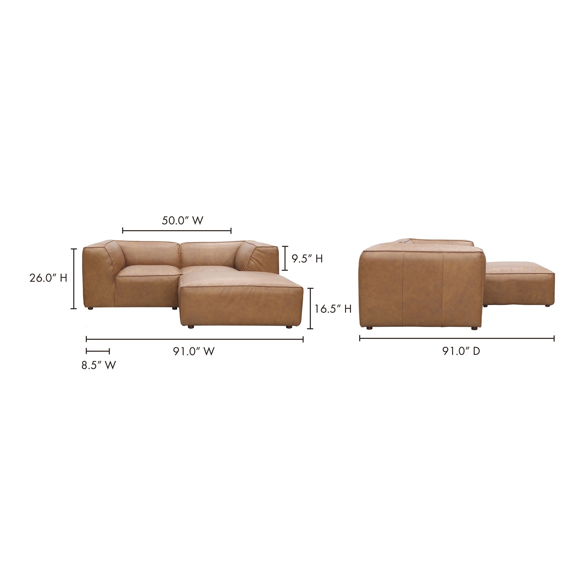 Form - Nook Modular Sectional - Sonoran Tan
