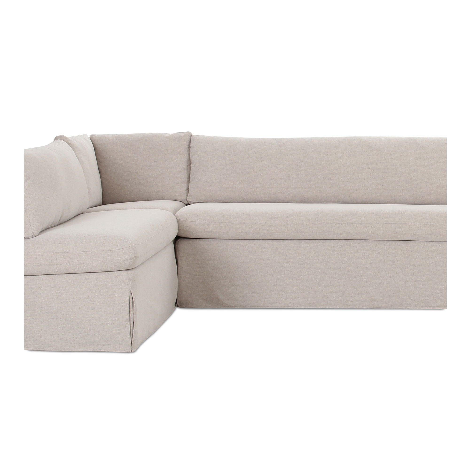 Fable - Slipcover Dining Banquette L-Shape - Beige