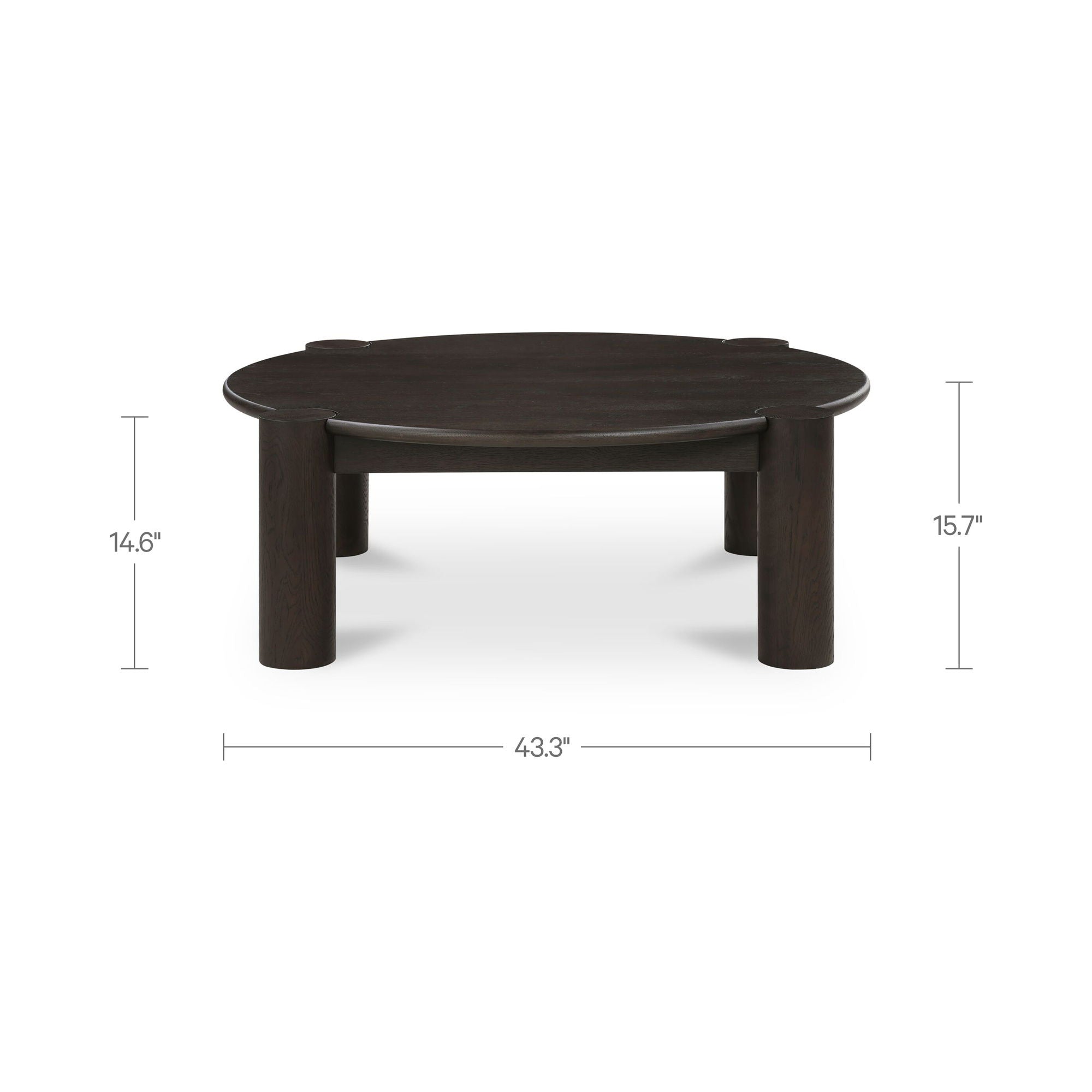 Jack - Coffee Table - Brushed Dark Brown