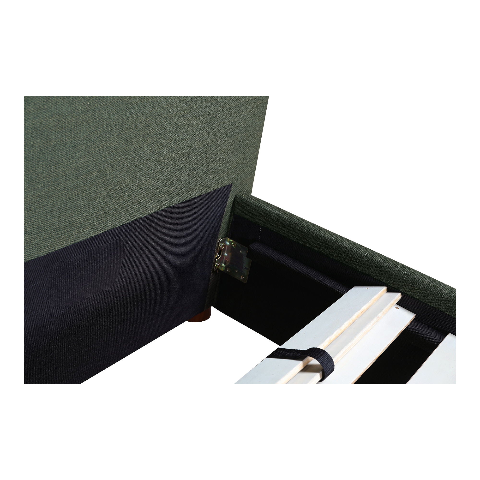 Luzon - King Bed Tall Headboard - Deep Forest