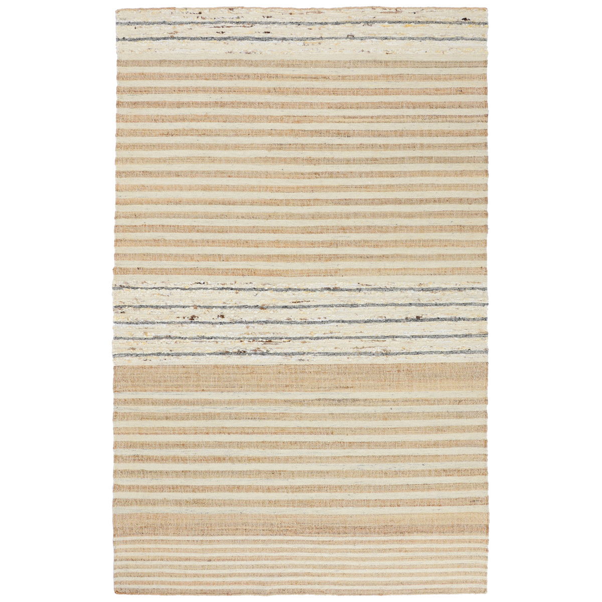 Comporta - 1' x 1' Pego Stripe Rug - Natural Multi