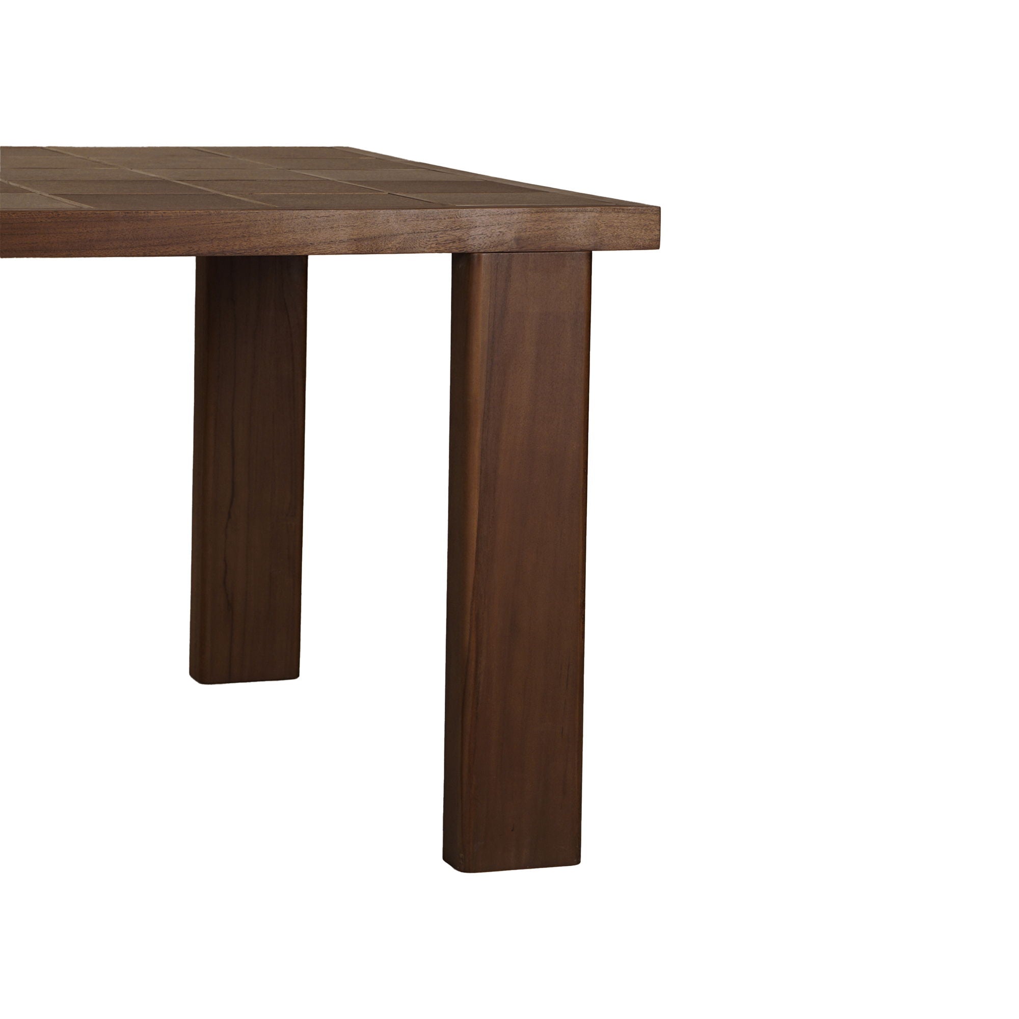Marina - Outdoor Ceramic Dining Table - Dark Brown