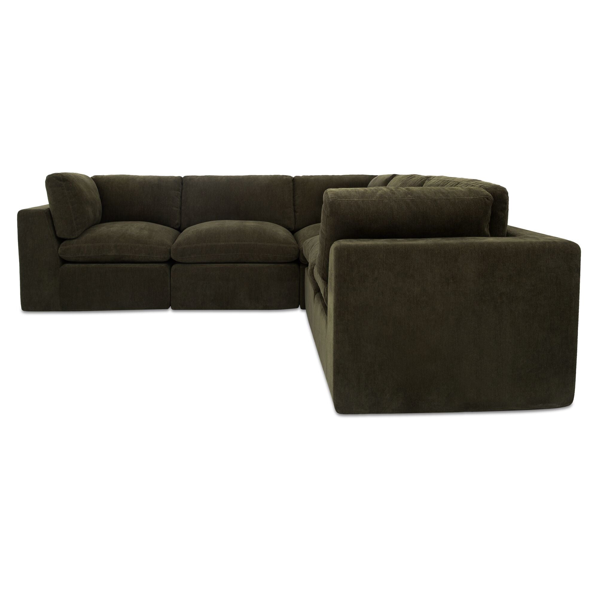 Cates - Classic L Modular Sectional - Dark Green