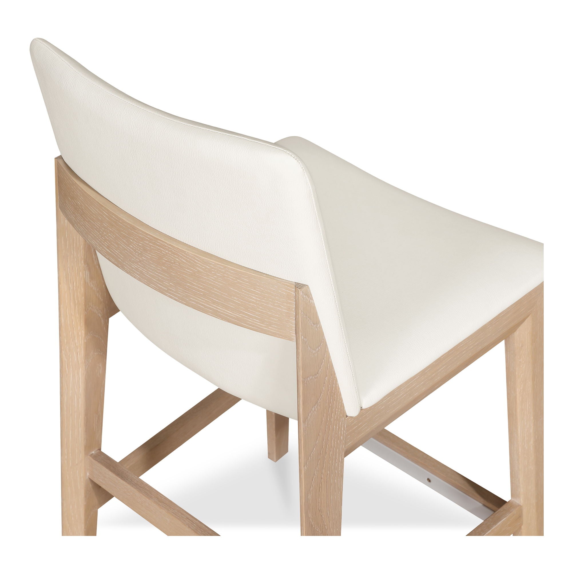 Deco - Counter Stool - White / Light Brown