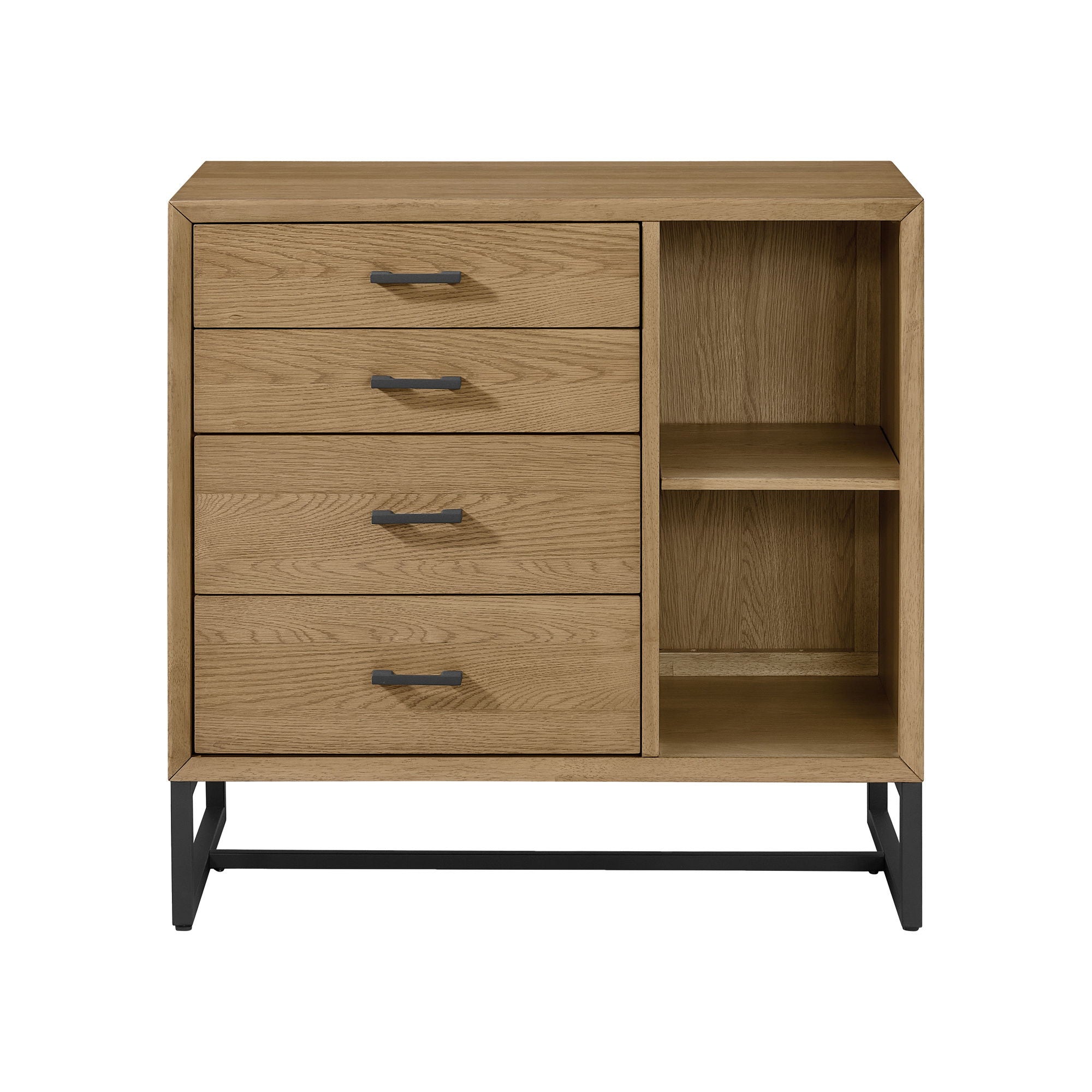 Newport - Drawer Chest / Bookcase - Natural Oak