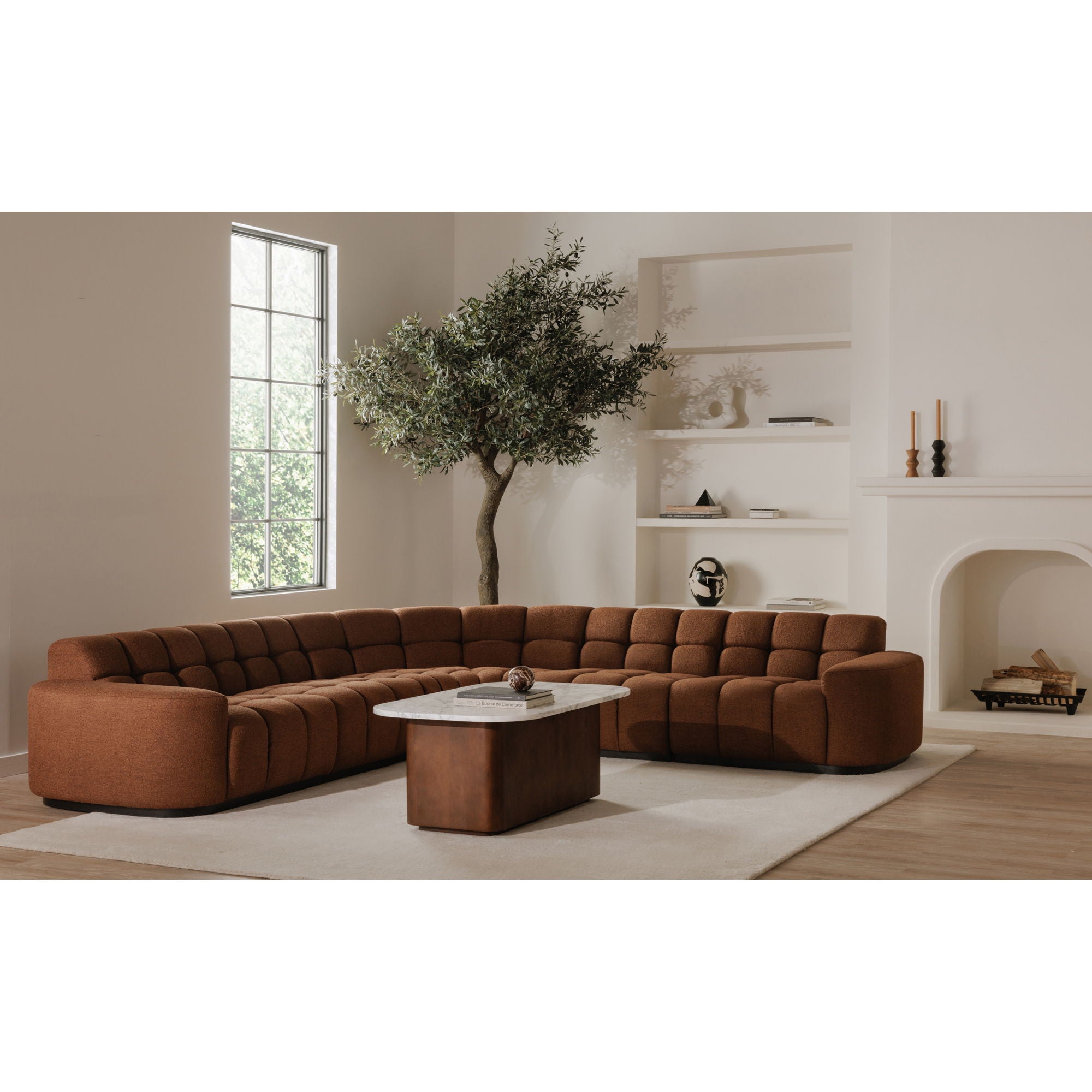 Dash - Coffee Table - White Calcatta Marble