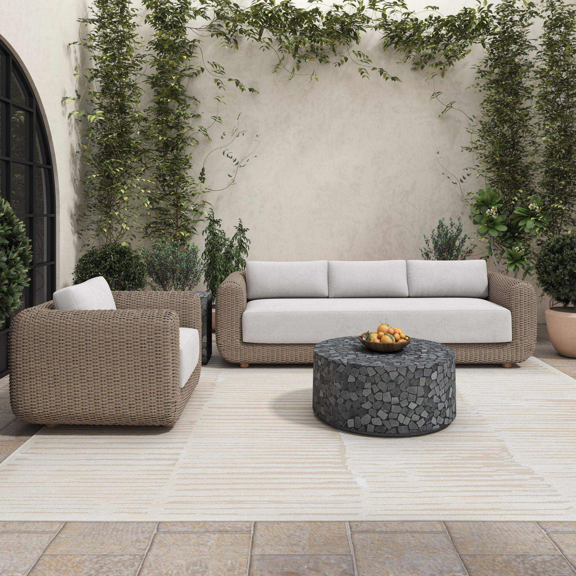Soma - Outdoor Accent Chair - Natural