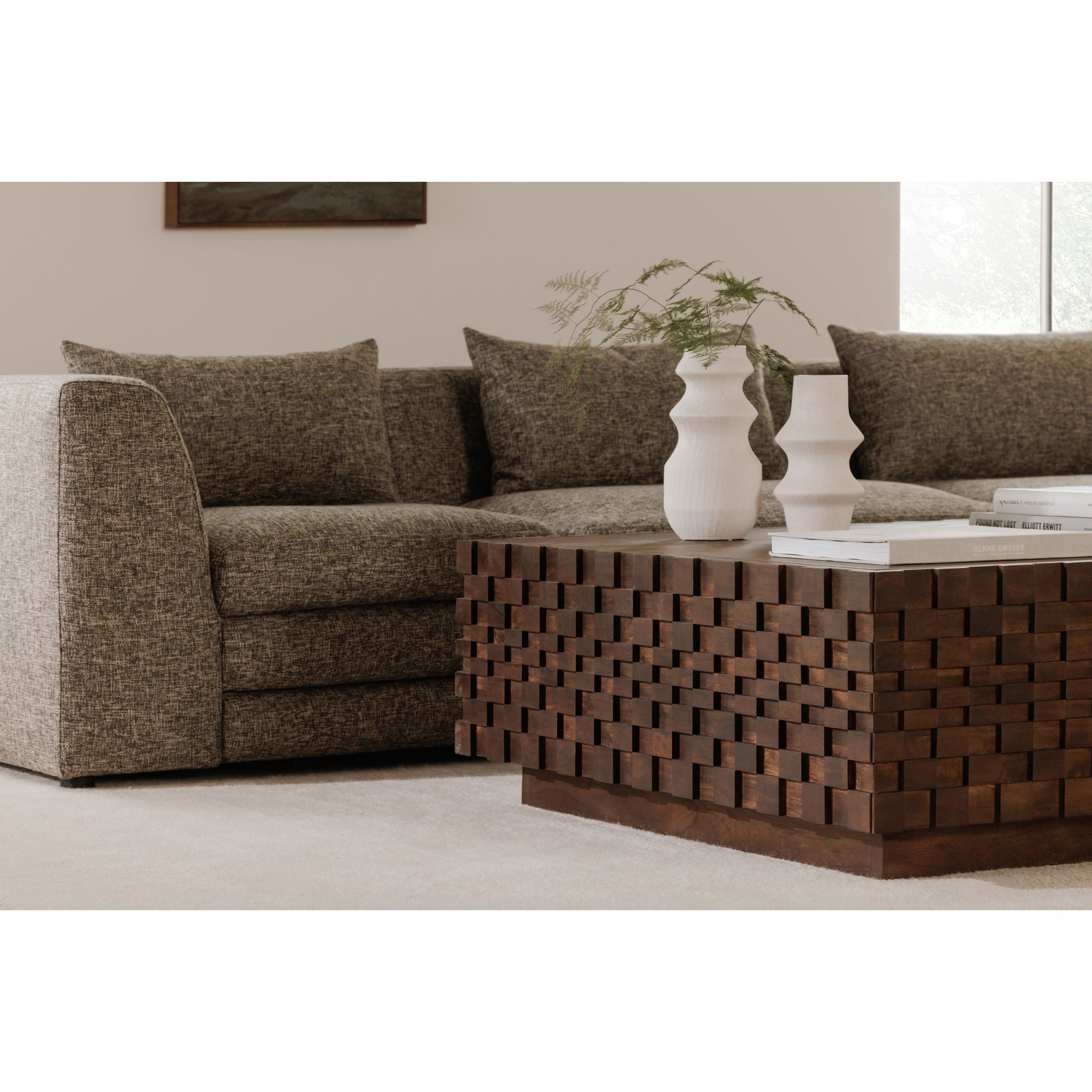 Easton - Storage Coffee Table - Brown