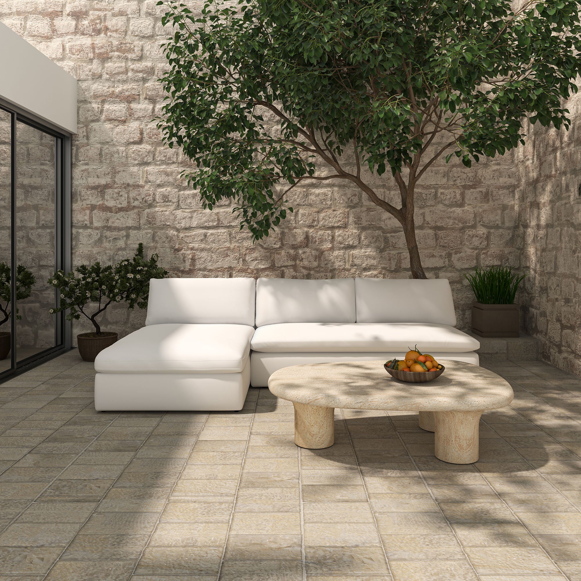 Warby - Outdoor Coffee Table - Beige
