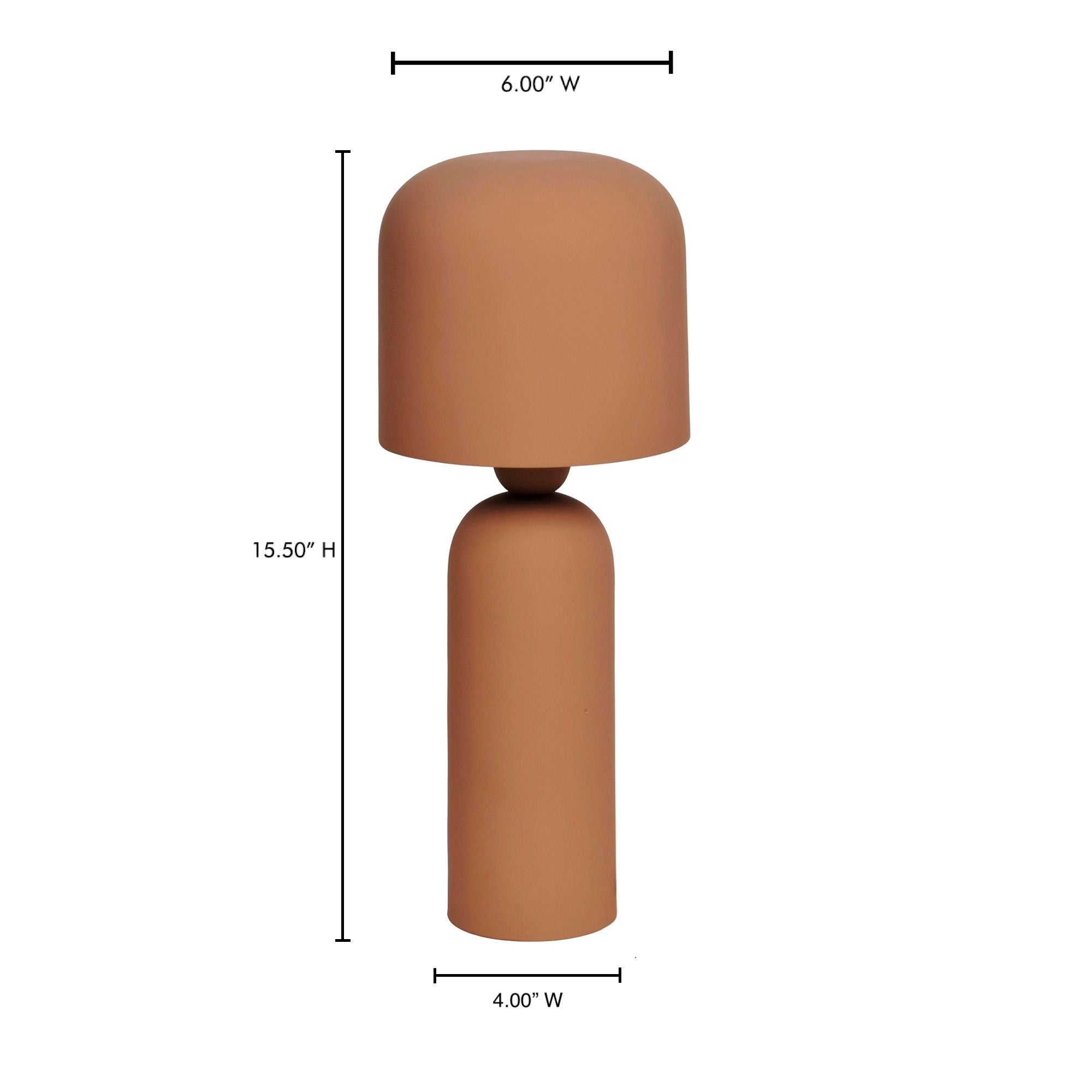 Echo - Terracotta Lamp - Brown