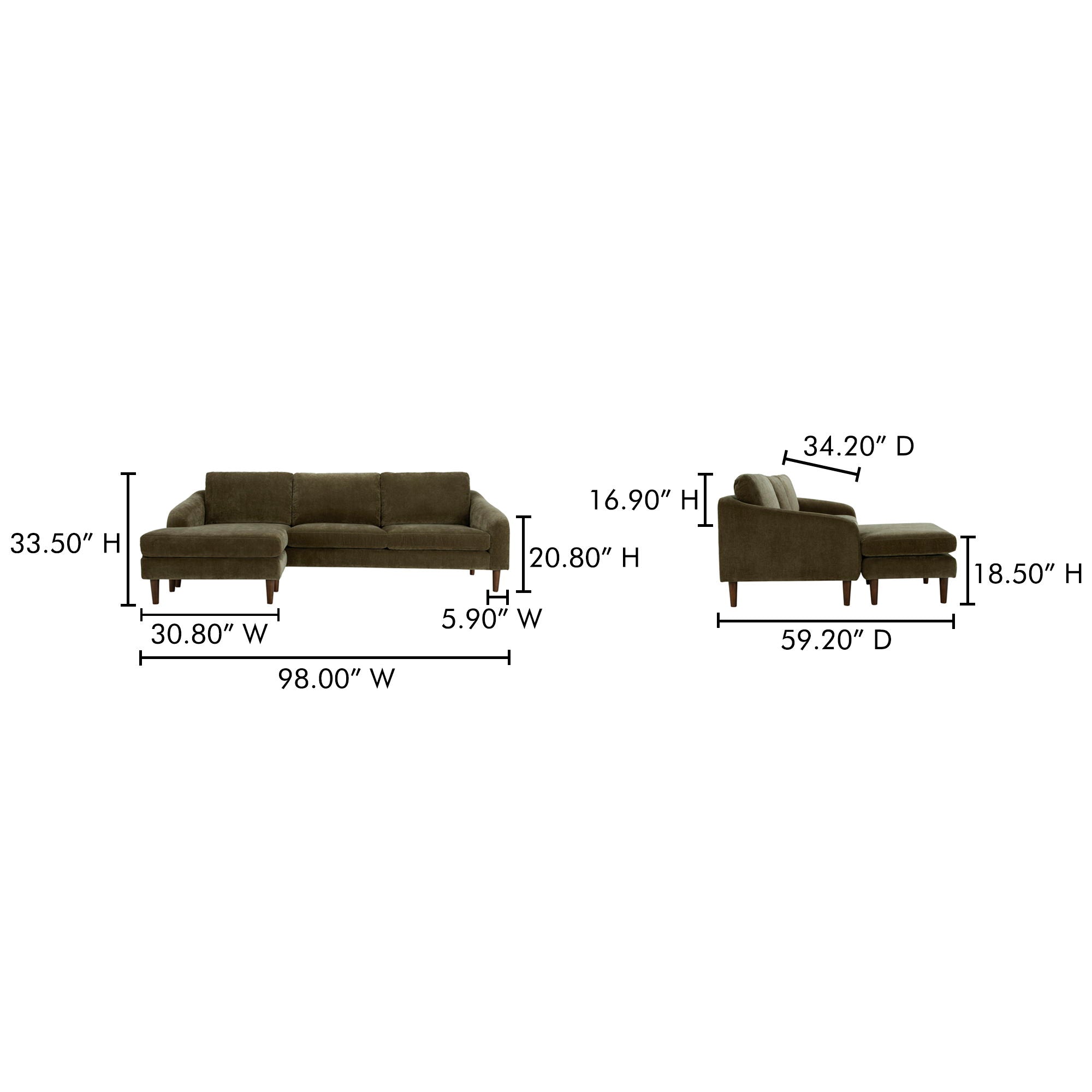 Quinn - Sectional - Cedar Green