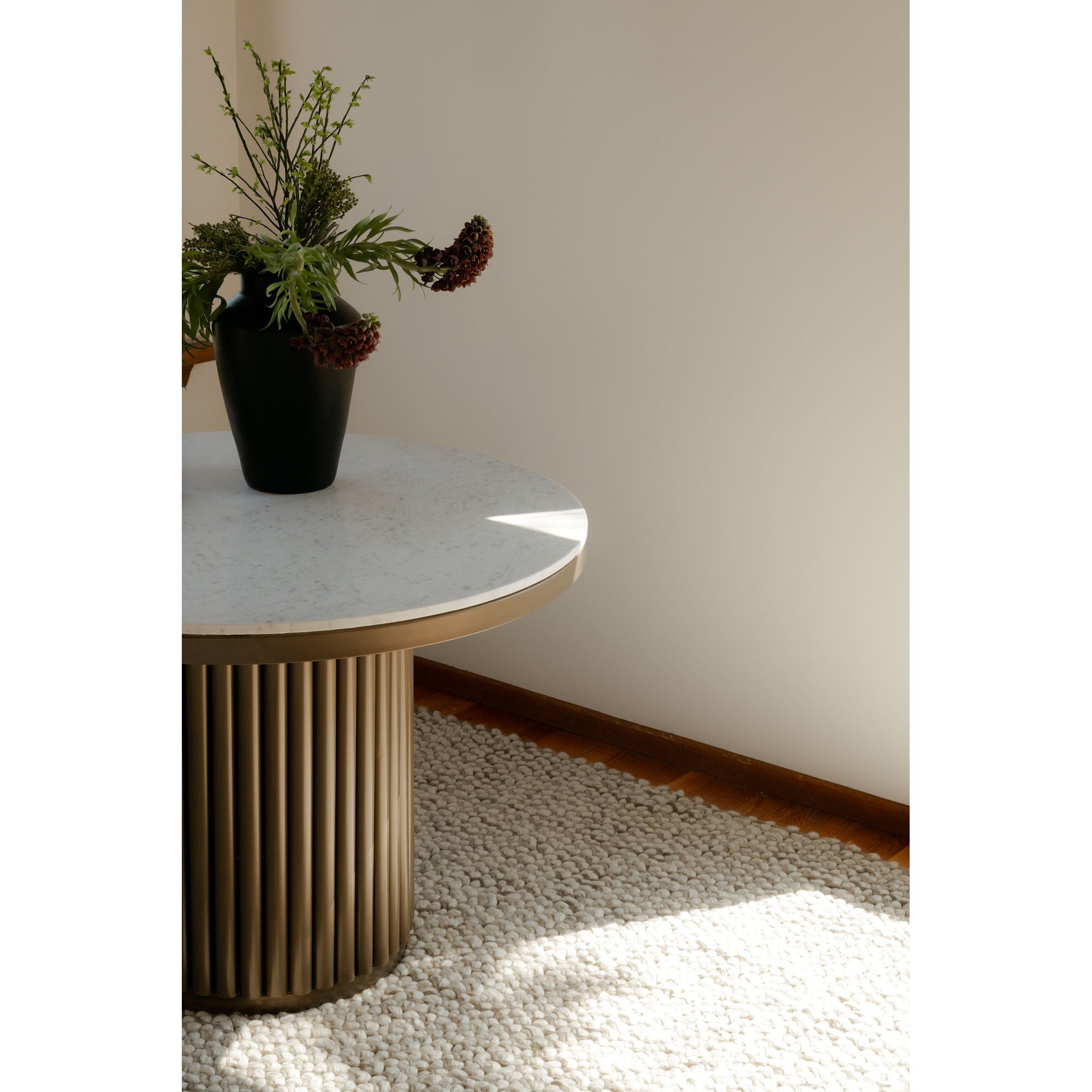 Tower - Dining Table - Antique Brass