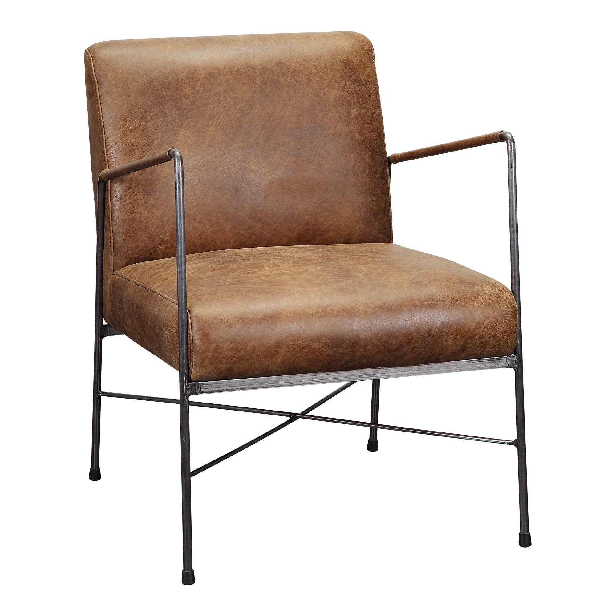 Dagwood - Leather Armchair - Light Brown